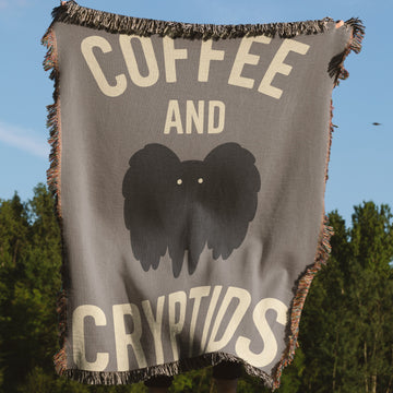 Cozy Coffee and Cryptids Blanket Product