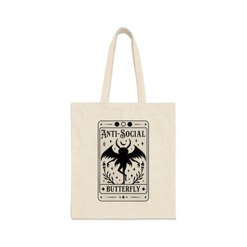 Anti-Social Butterfly Design Tote Bag product type