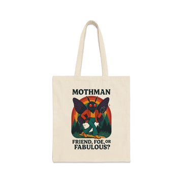 Mothman Friend Foe or Fabulous Tote Bag product type
