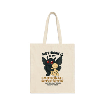 Mothman Emotional Support Cryptid Tote Bag product type