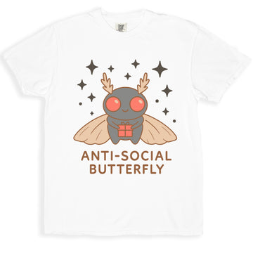 Anti-Social Butterfly Cute Novelty T-Shirt product