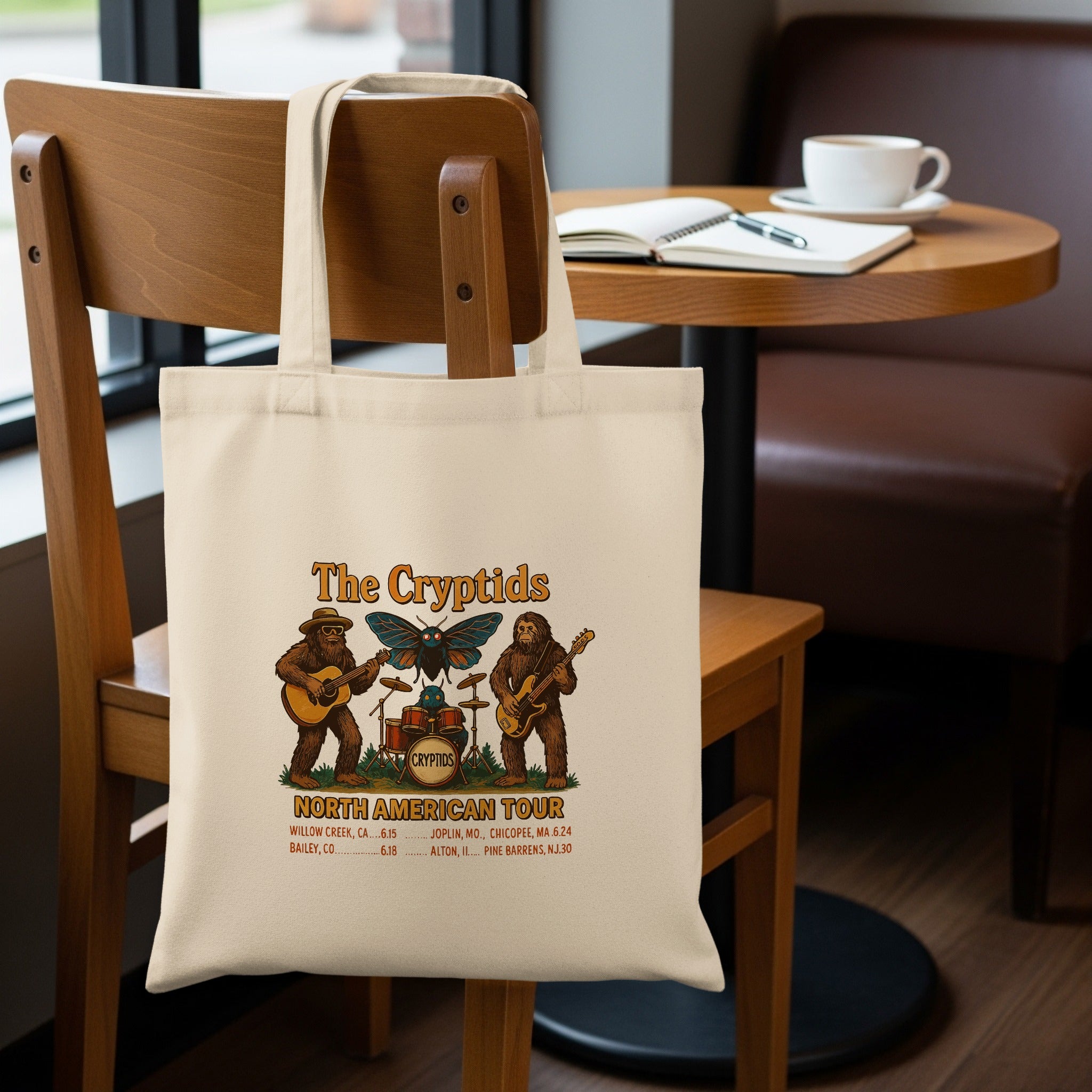 The Cryptids North American Tour Tote Bag product type
