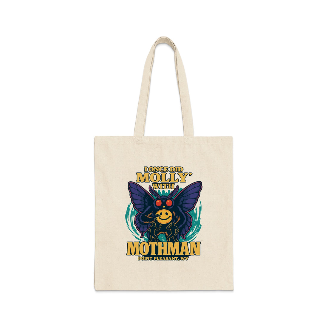Mothman Print Pleasant WV Tote Bag Unique Product Type