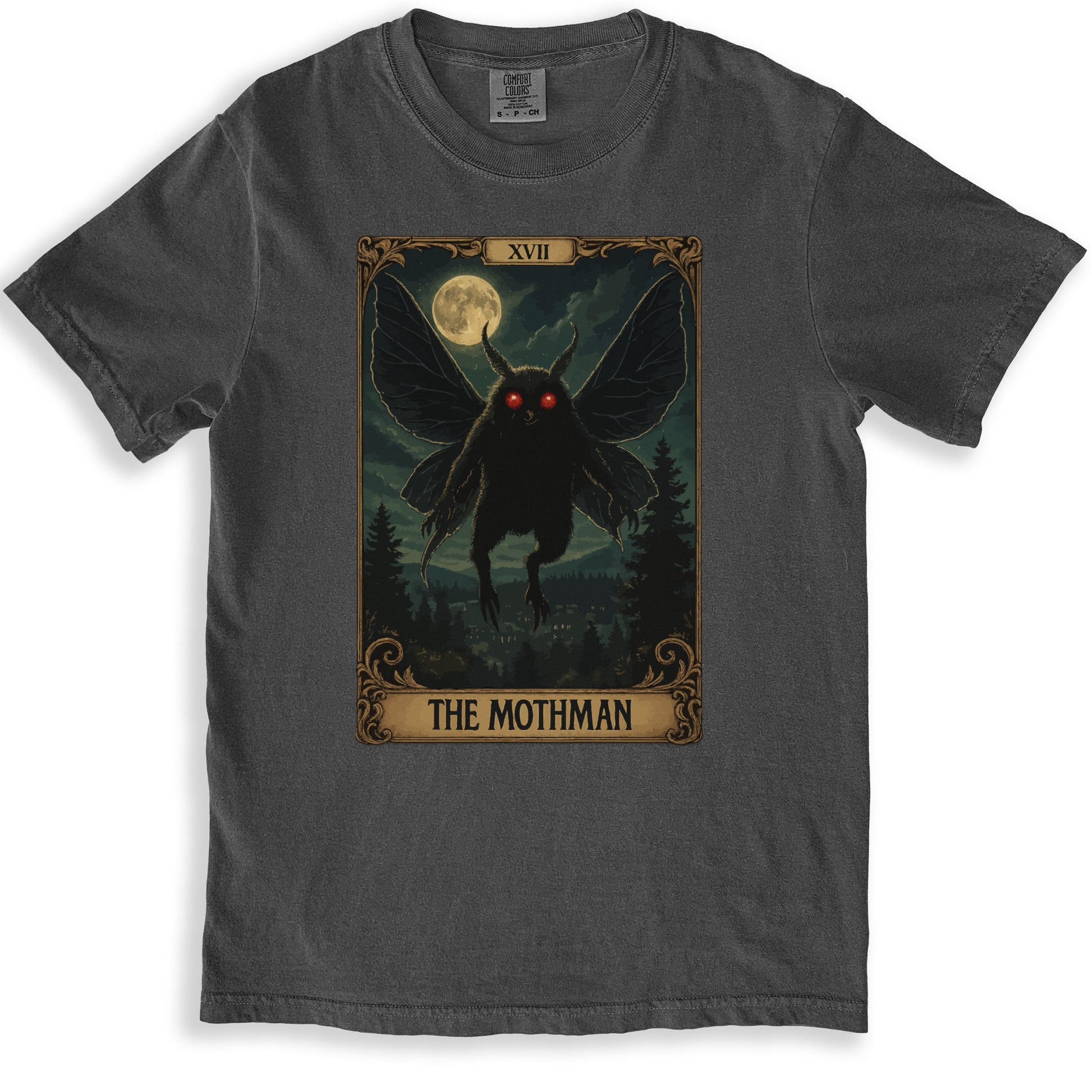 The Mothman Night Sky Graphic T-shirt product type