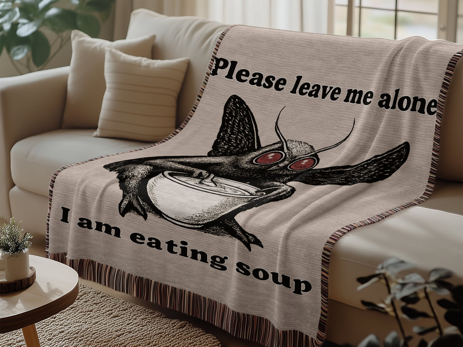 Please Leave Me Alone I Am Eating Soup blanket product