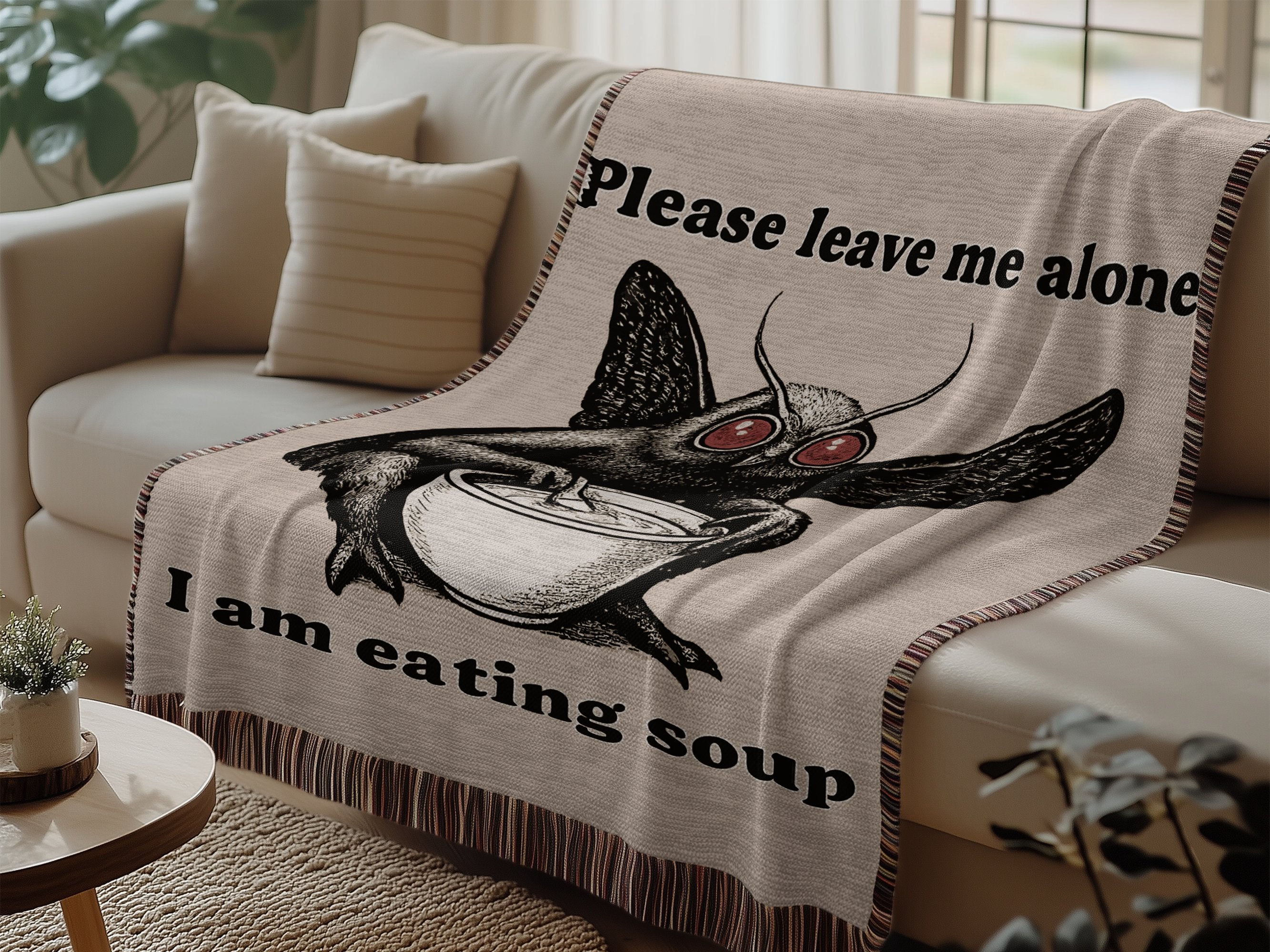 Please Leave Me Alone I Am Eating Soup blanket product