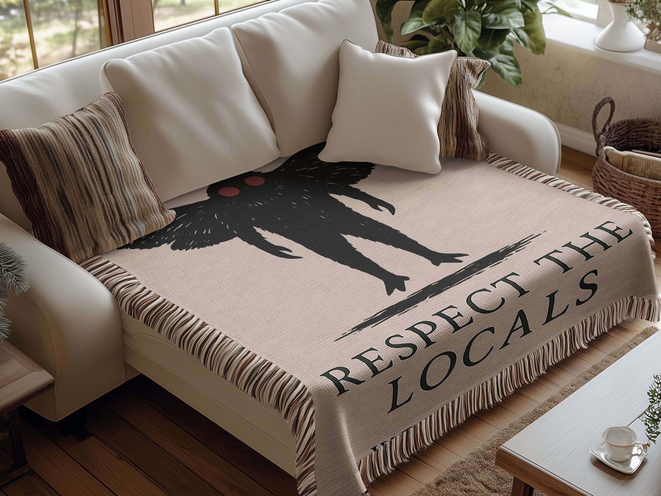 Respect The Locals Graphic Throw Blanket product type