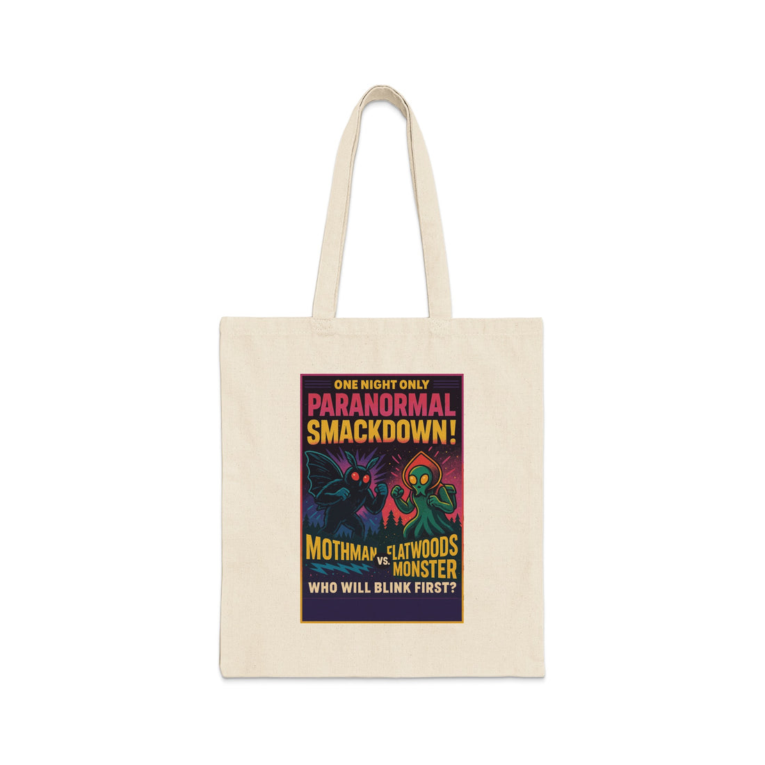Paranormal Smackdown Tote Bag Mothman Flatwoods Monster product