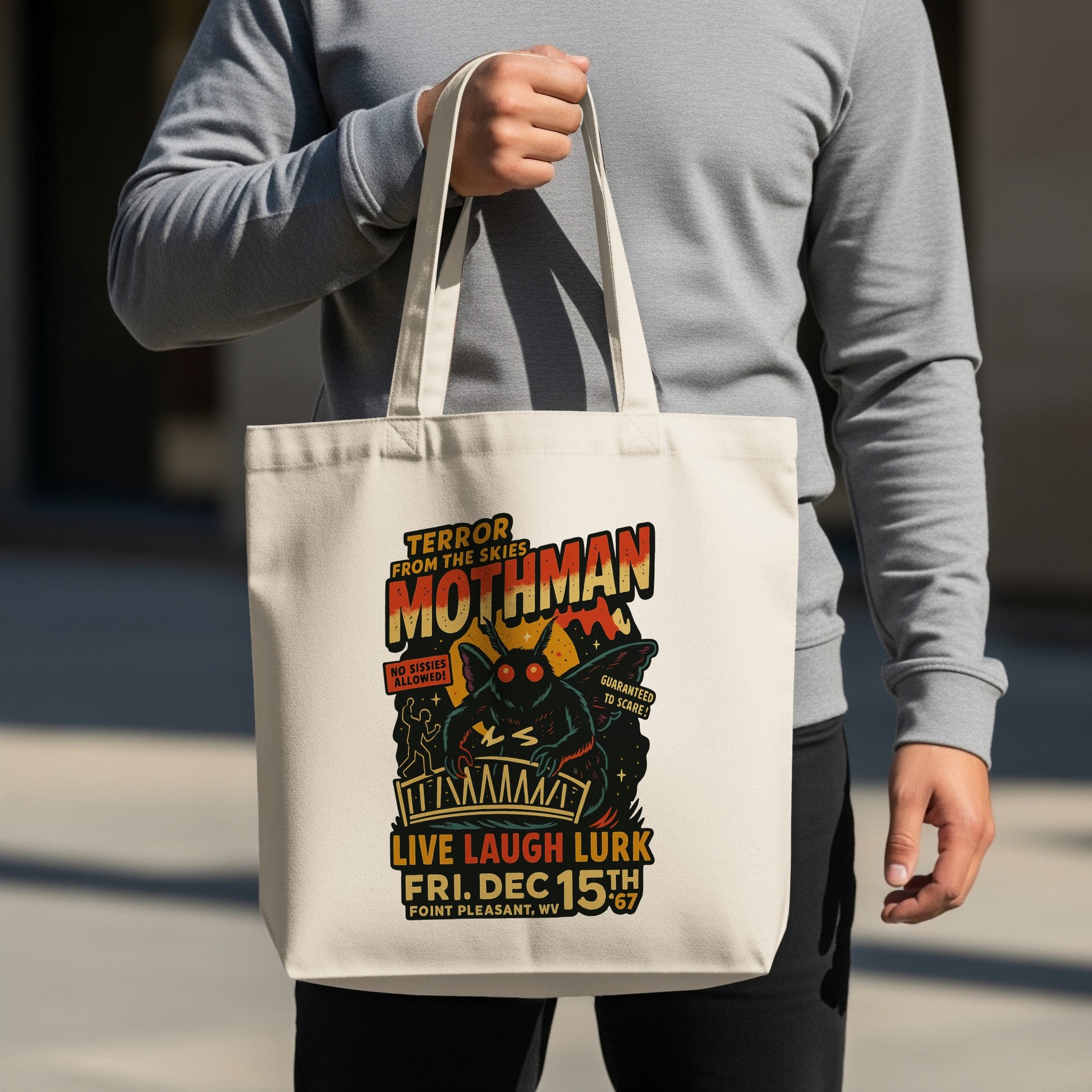 Terror From The Skies Mothman Tote Bag product