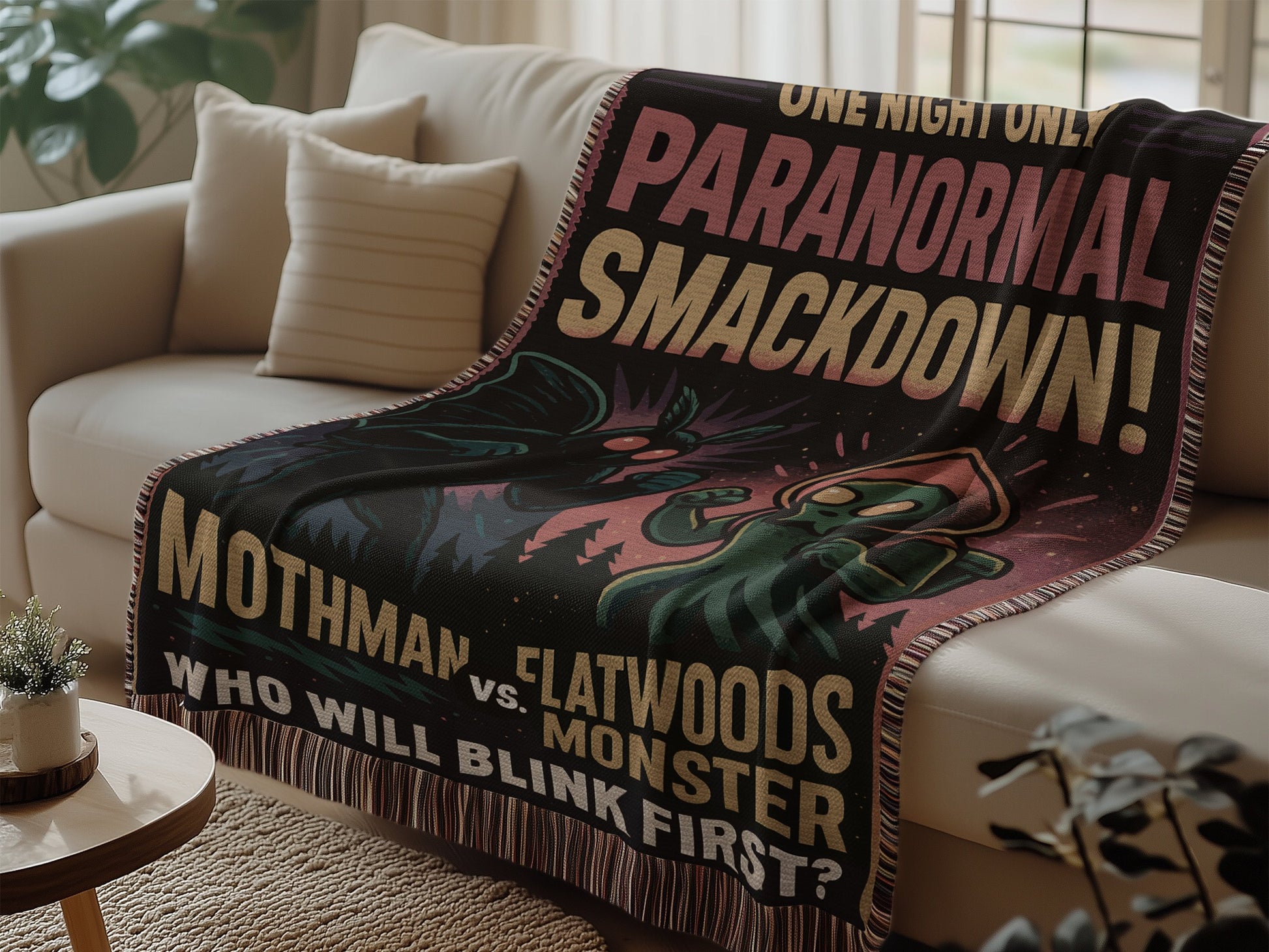 Paranormal Smackdown Blanket Unique Decor Product