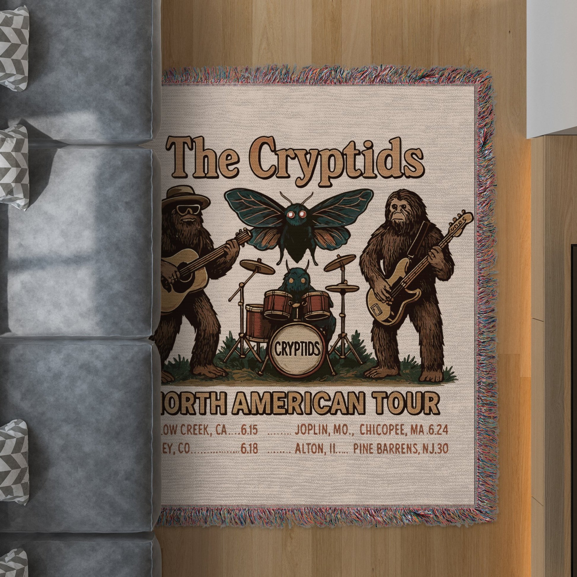 The Cryptids North American Tour Rug product