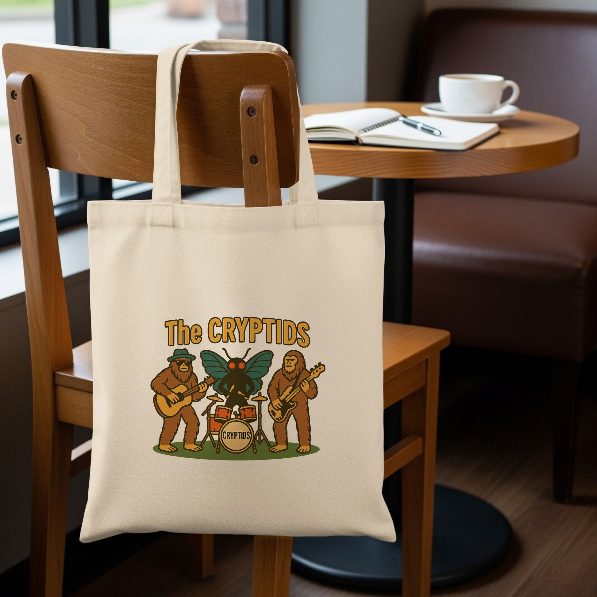 The Cryptids Band Design on Trendy Tote Bag product