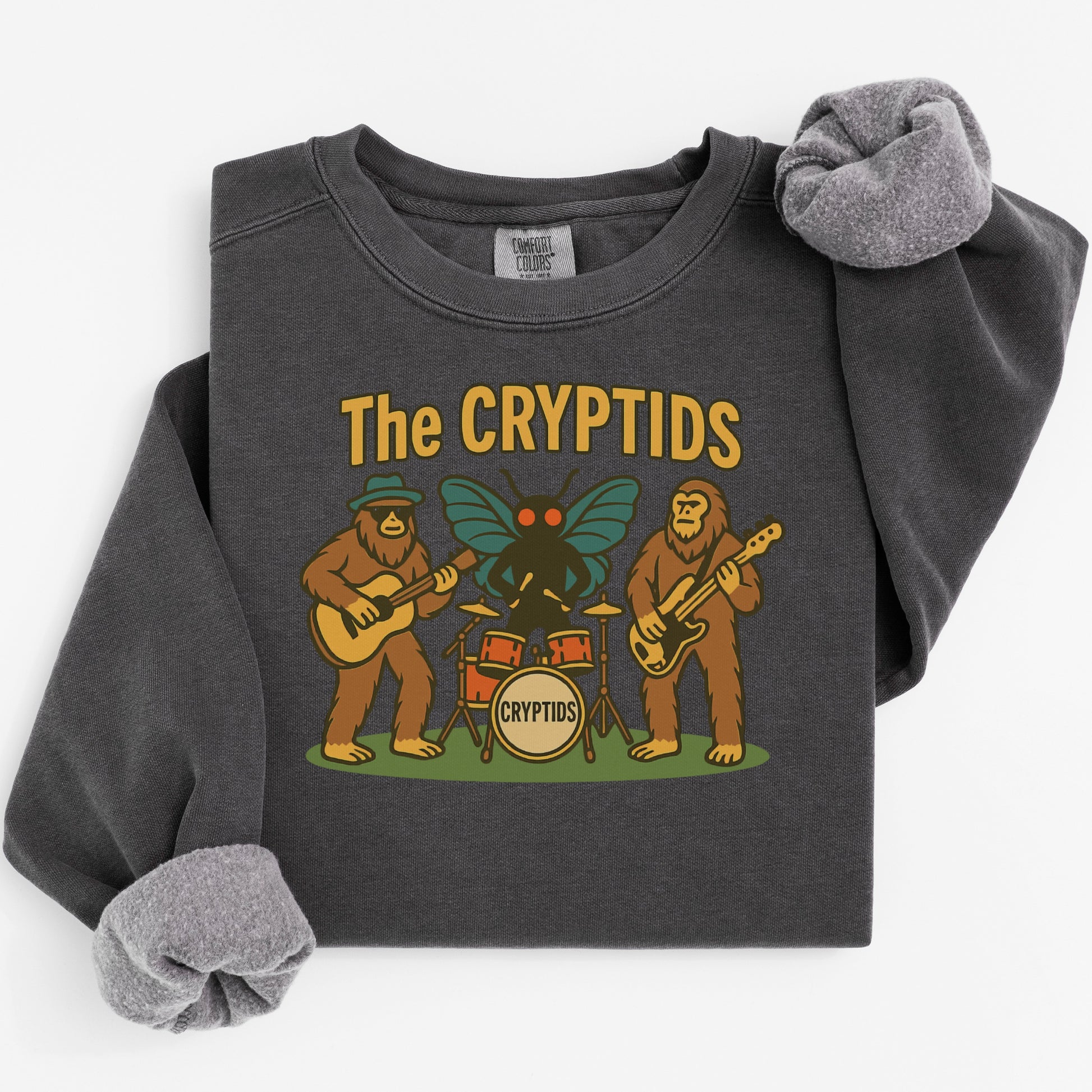 The Cryptids Graphic Band Crewneck Sweatshirt product type
