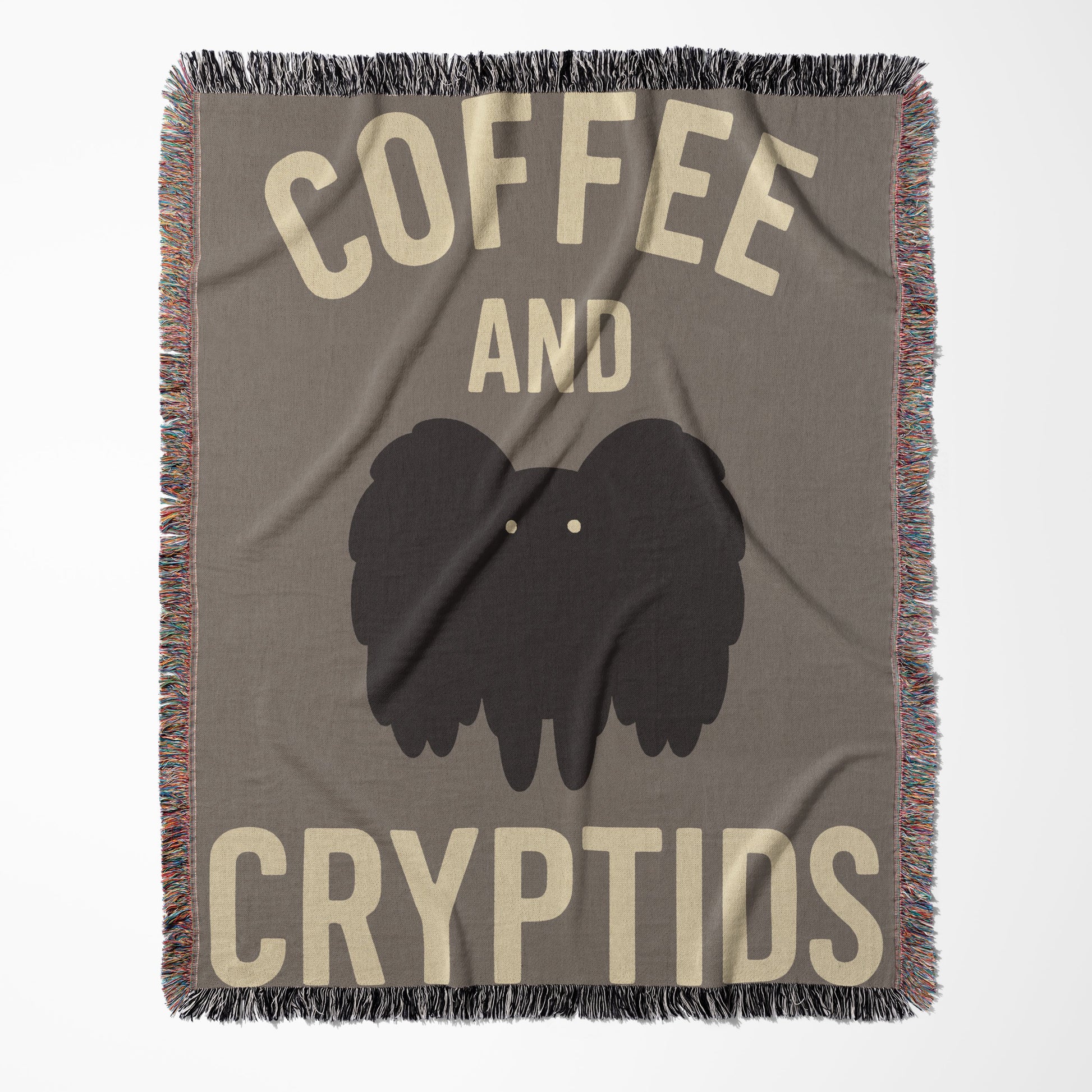Coffee and Cryptids Woven Blanket product type