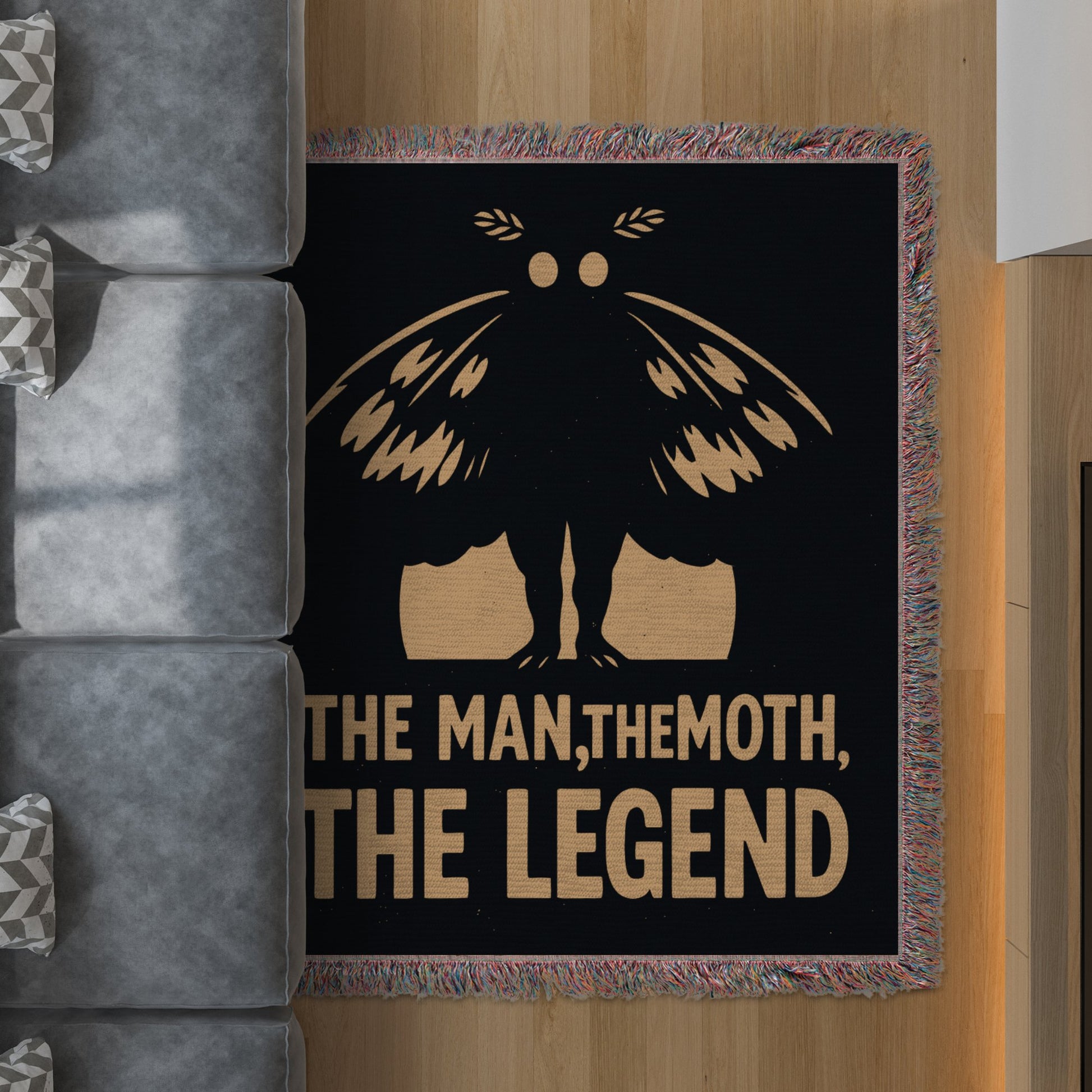 The Man The Moth The Legend Black Rug product