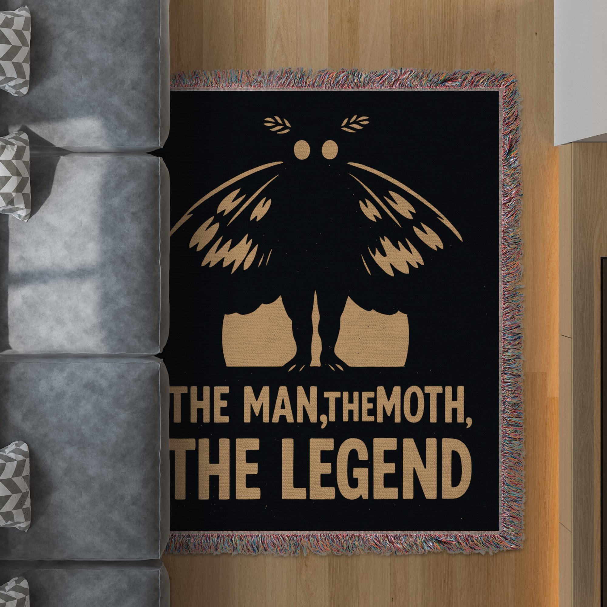 The Man The Moth The Legend Black Rug product