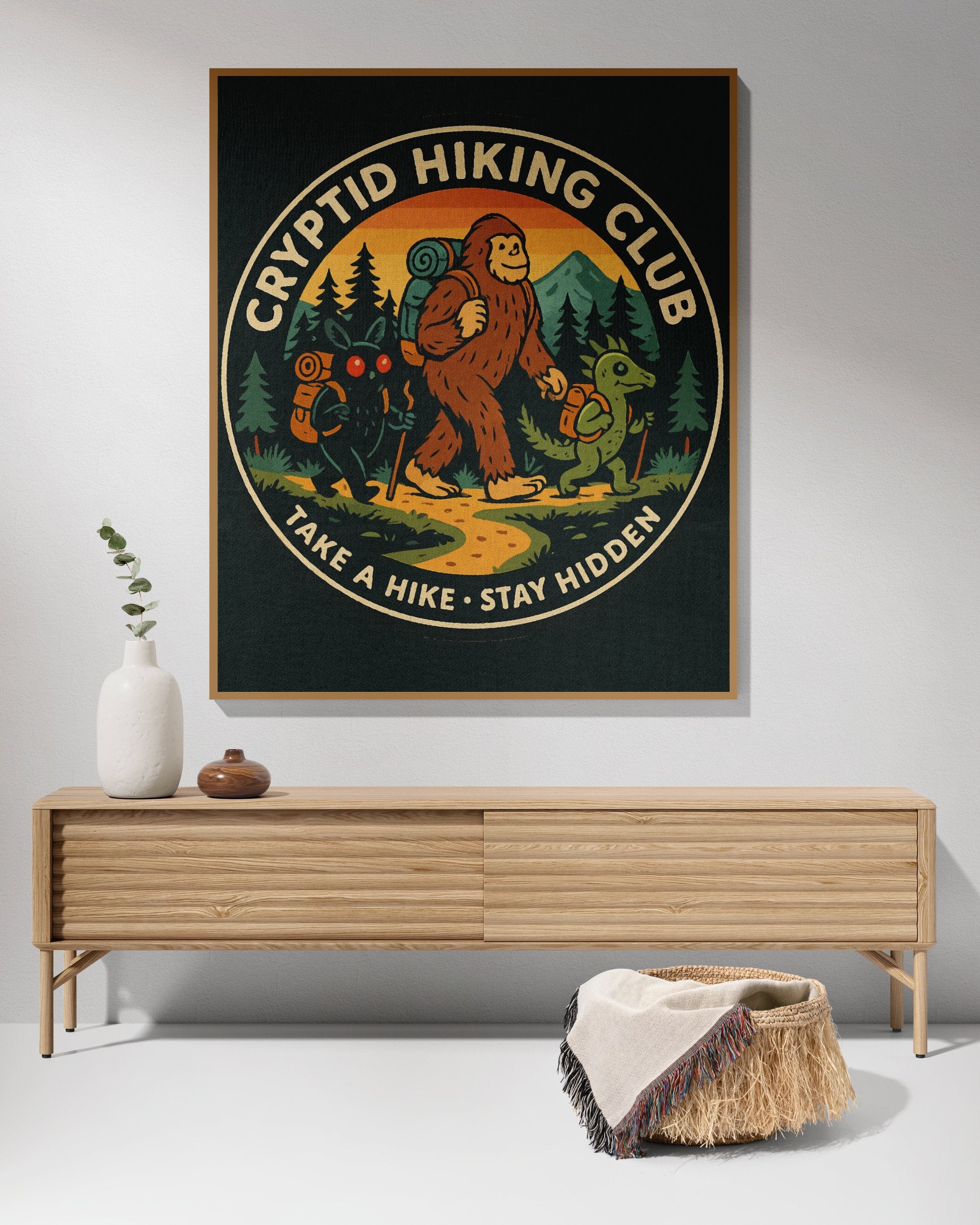 Cryptid Hiking Club Take A Hike Stay Hidden product type