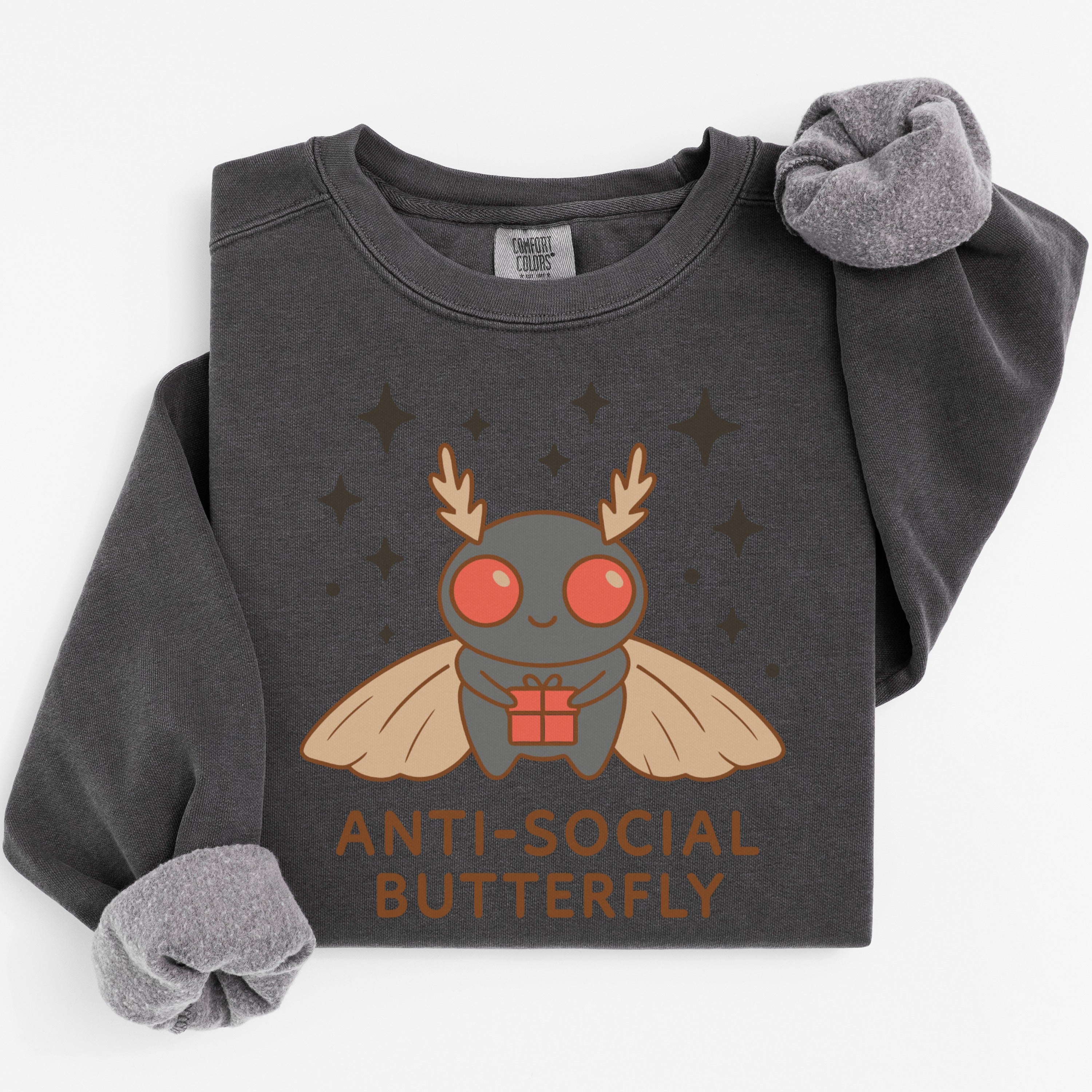 Anti Social Butterfly Cute Insect Graphic Shirt product