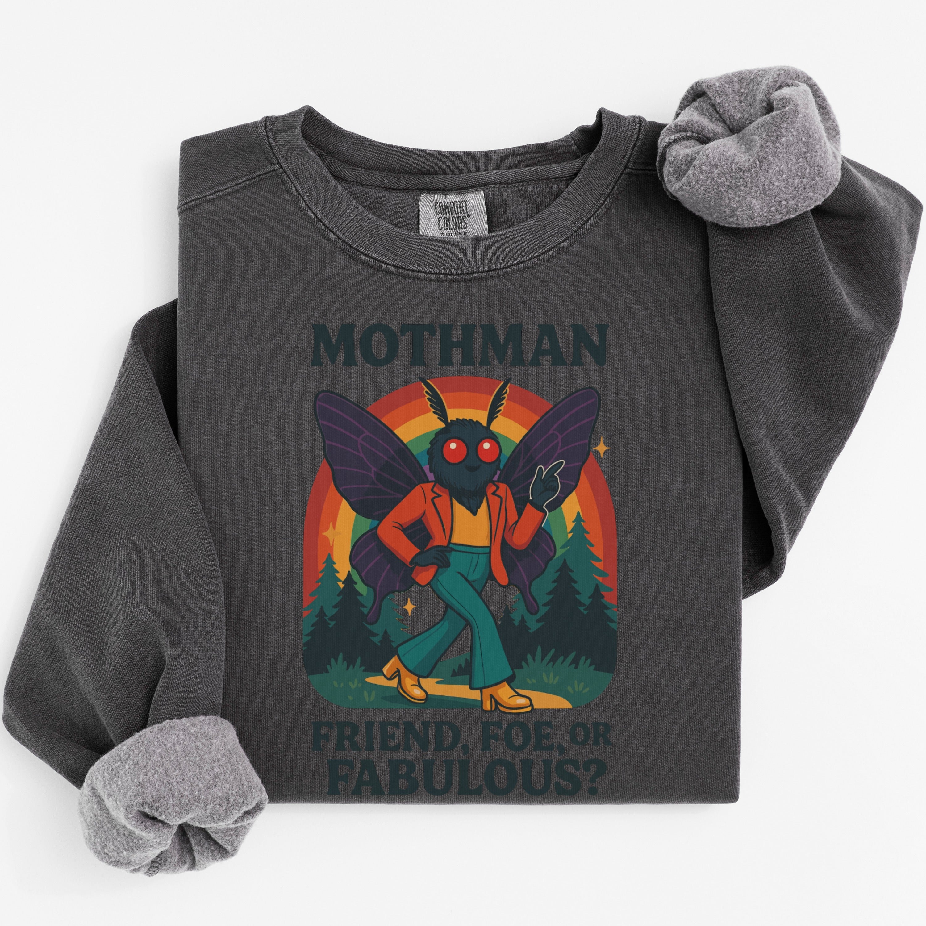 Mothman Friend Foe or Fabulous Graphic Sweatshirt product type