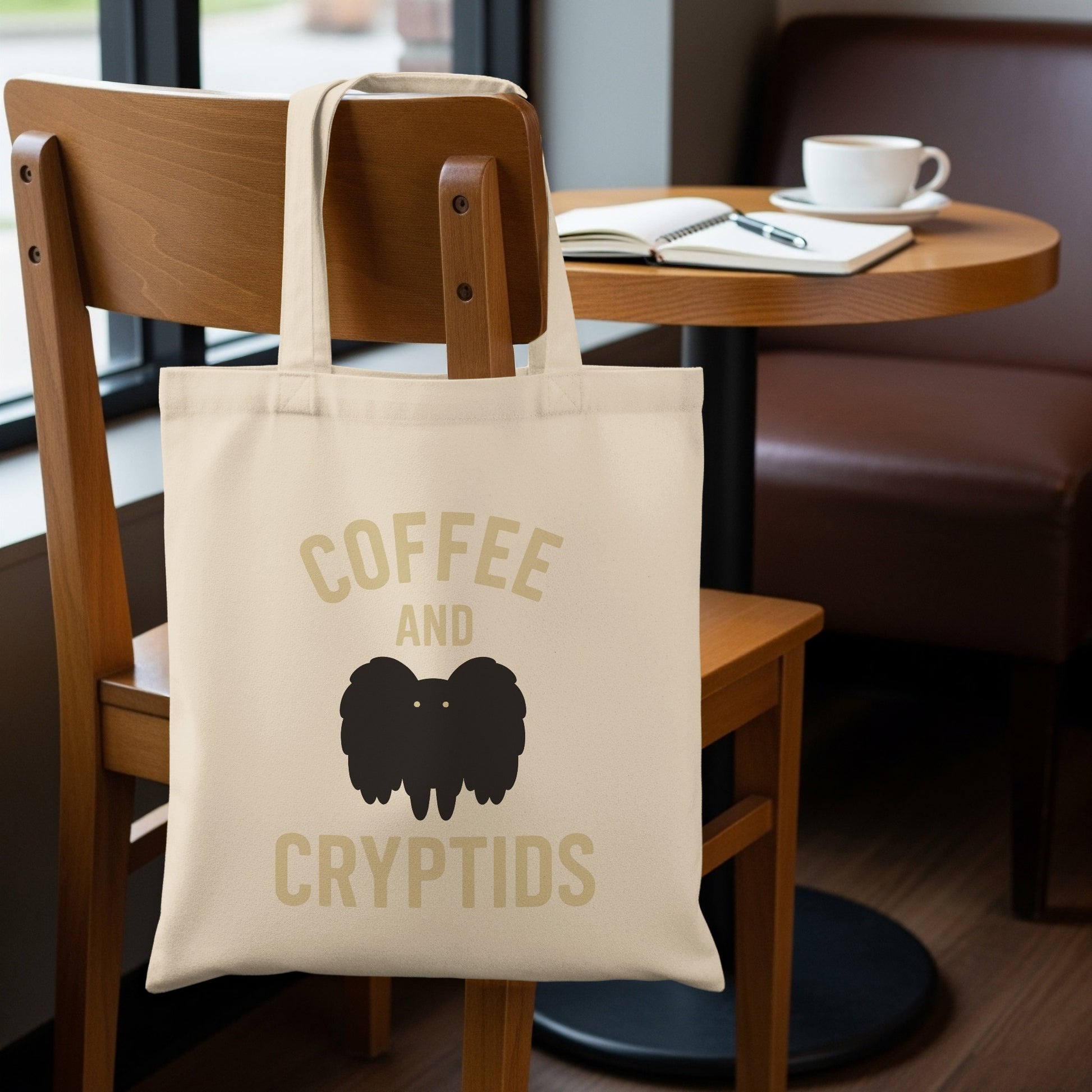 Coffee and Cryptids Tote Bag product type