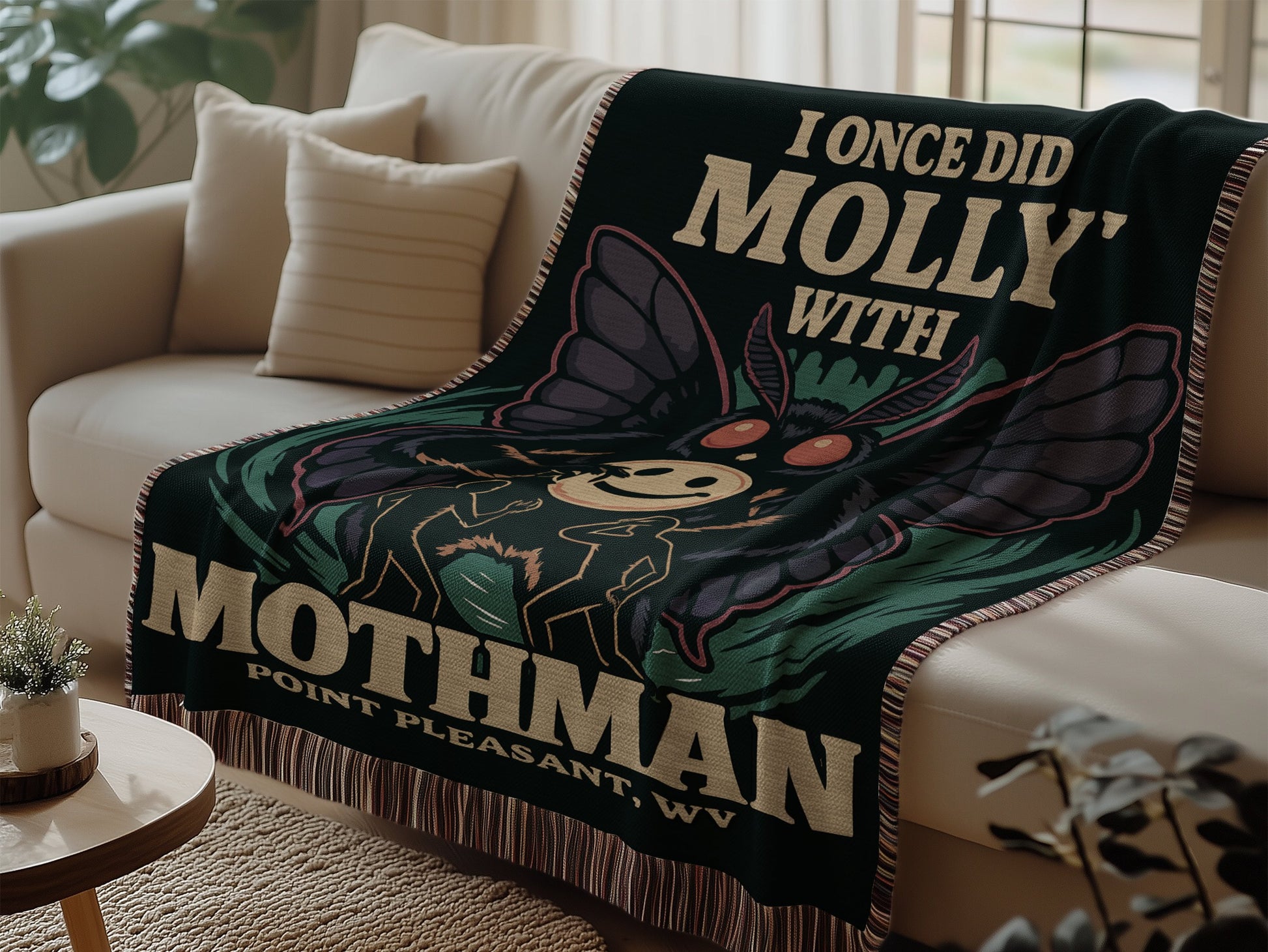 I Once Did Molly with Mothman Blanket product