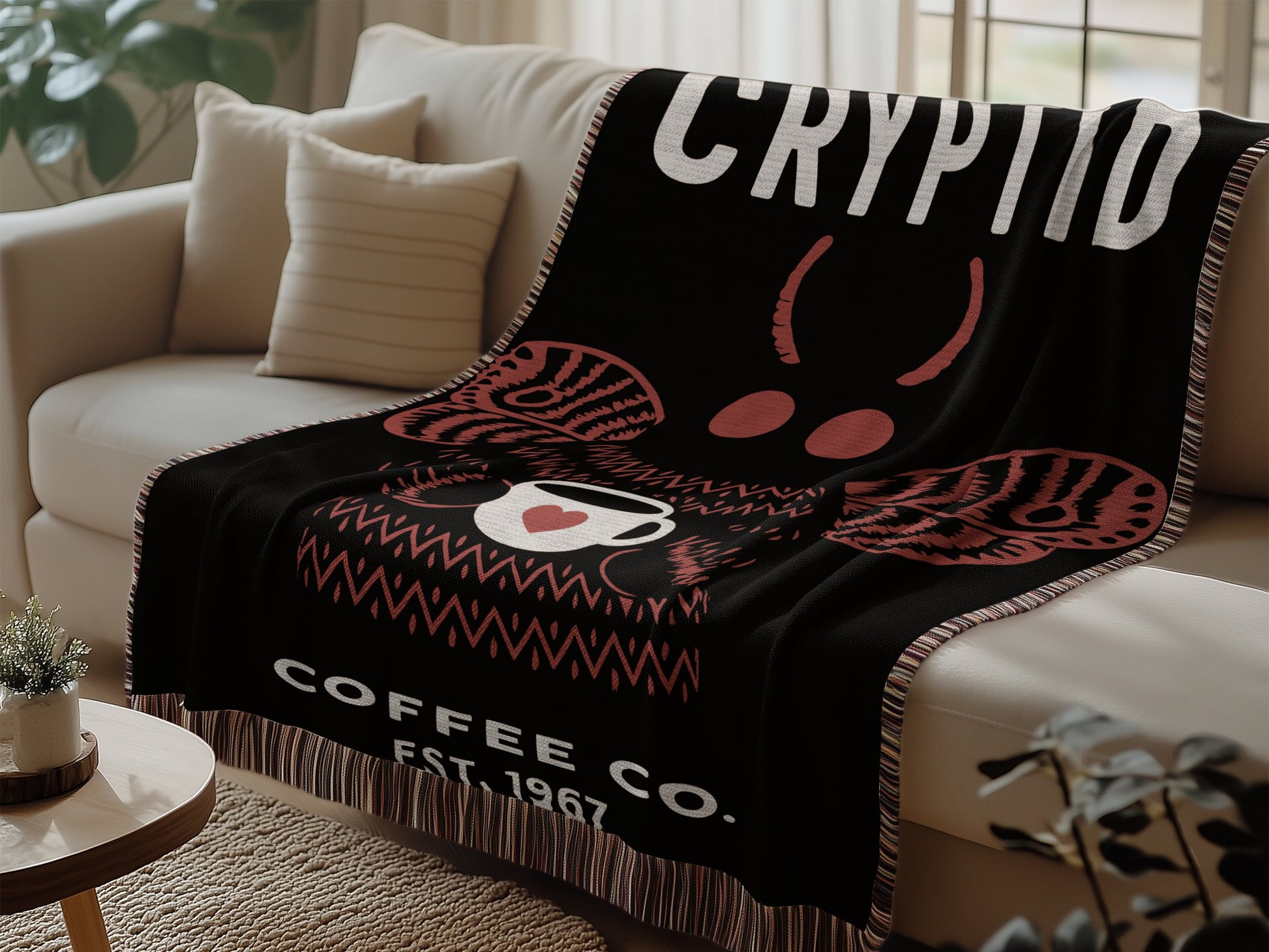 Cozy Black Cryptid Coffee Co Blanket product type