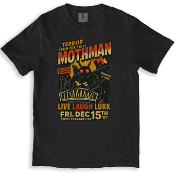 Terror Skies Mothman Live Laugh Lurk Design T-Shirt Sweatshirt