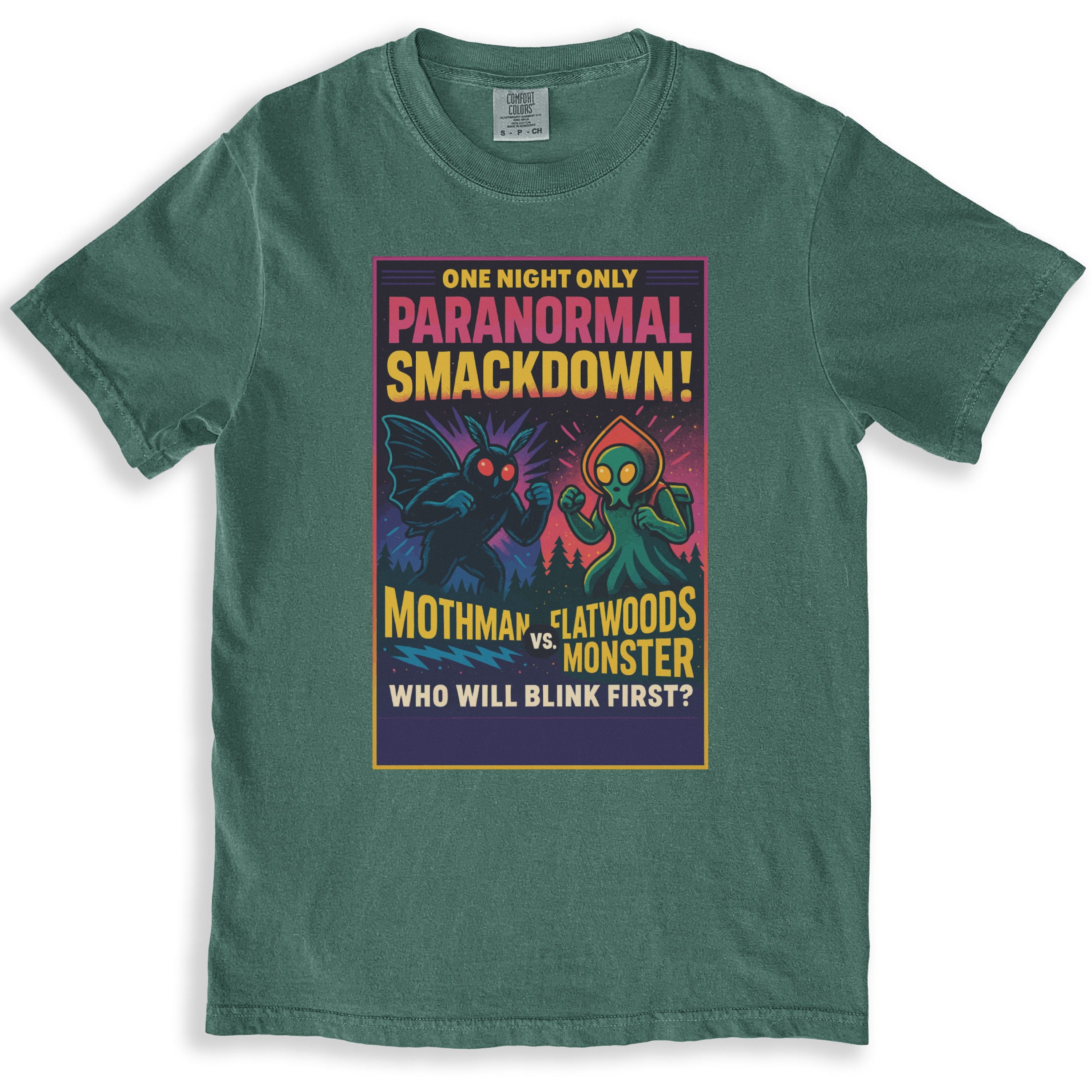 Paranormal Smackdown Alien and Mothman T-shirt product