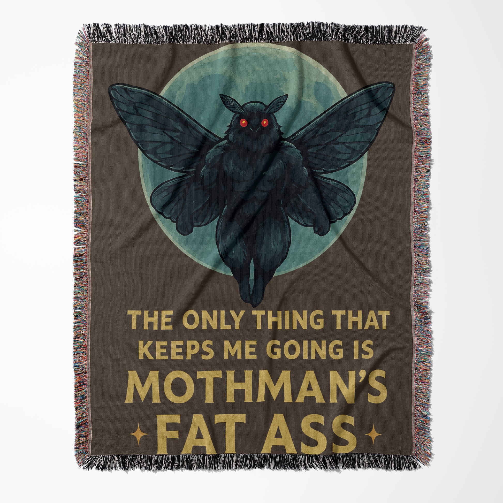 Mothman's Fat Ass Motivational Blanket product type