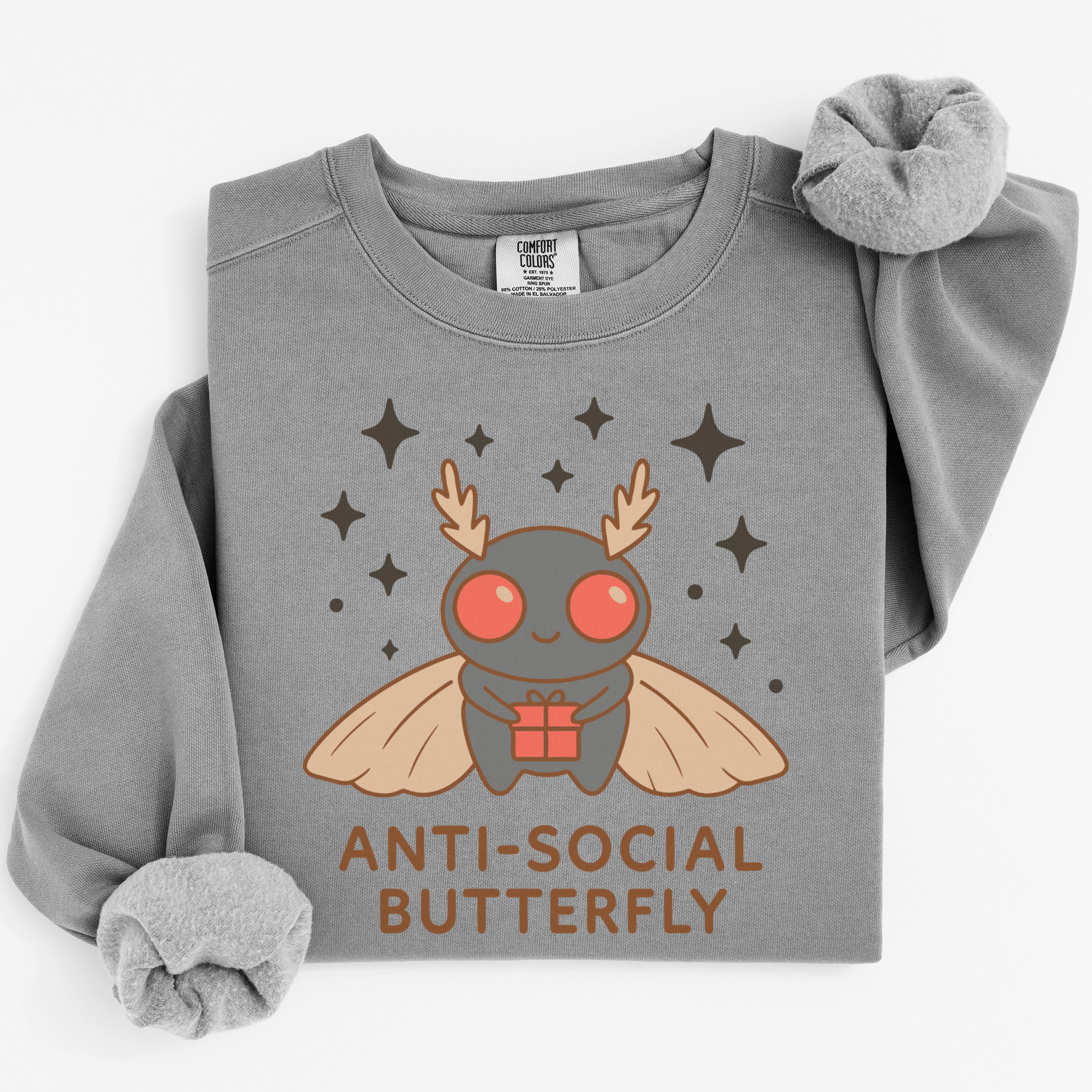 Cute Anti-Social Butterfly Graphic Sweatshirt product type