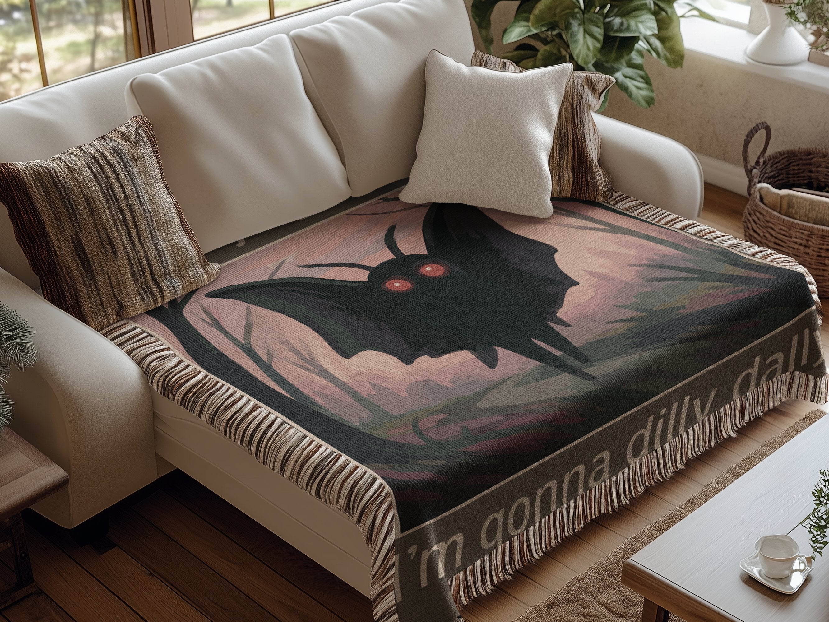 I'm gonna dilly dally bat design throw product