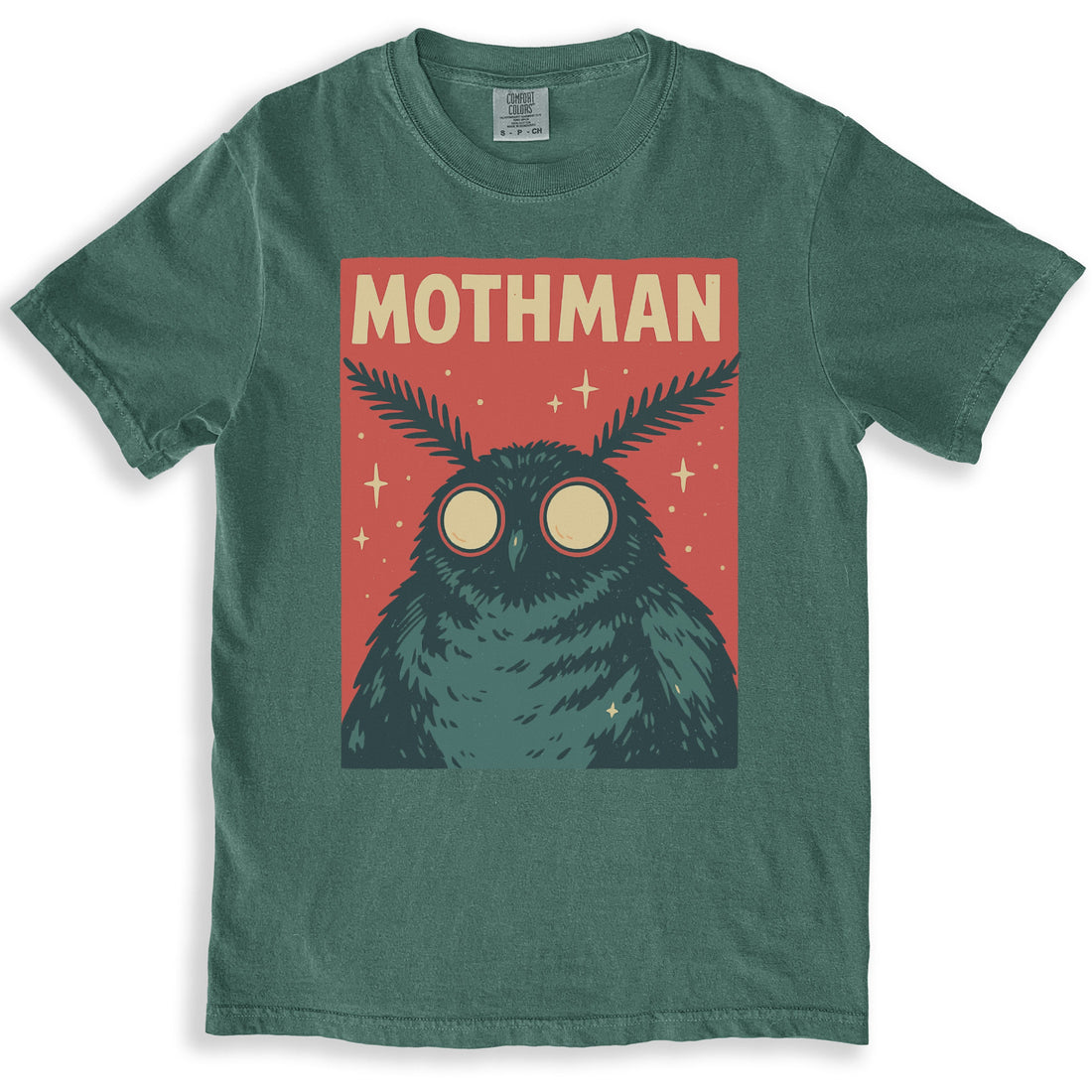 MOTHMAN Graphic Eyes Starry Background Unique Shirt product