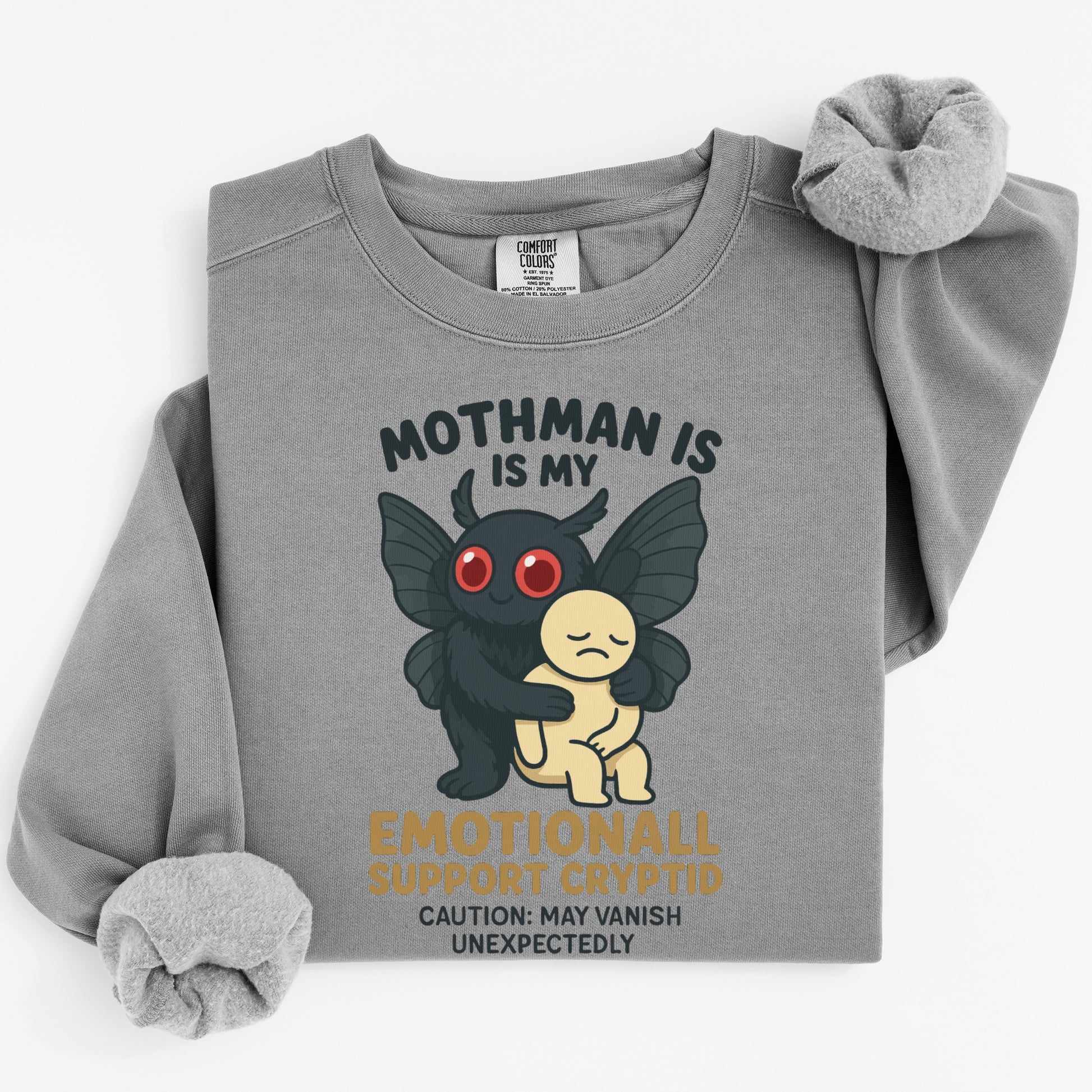 Mothman Is My Emotional Support Cryptid Sweatshirt Product