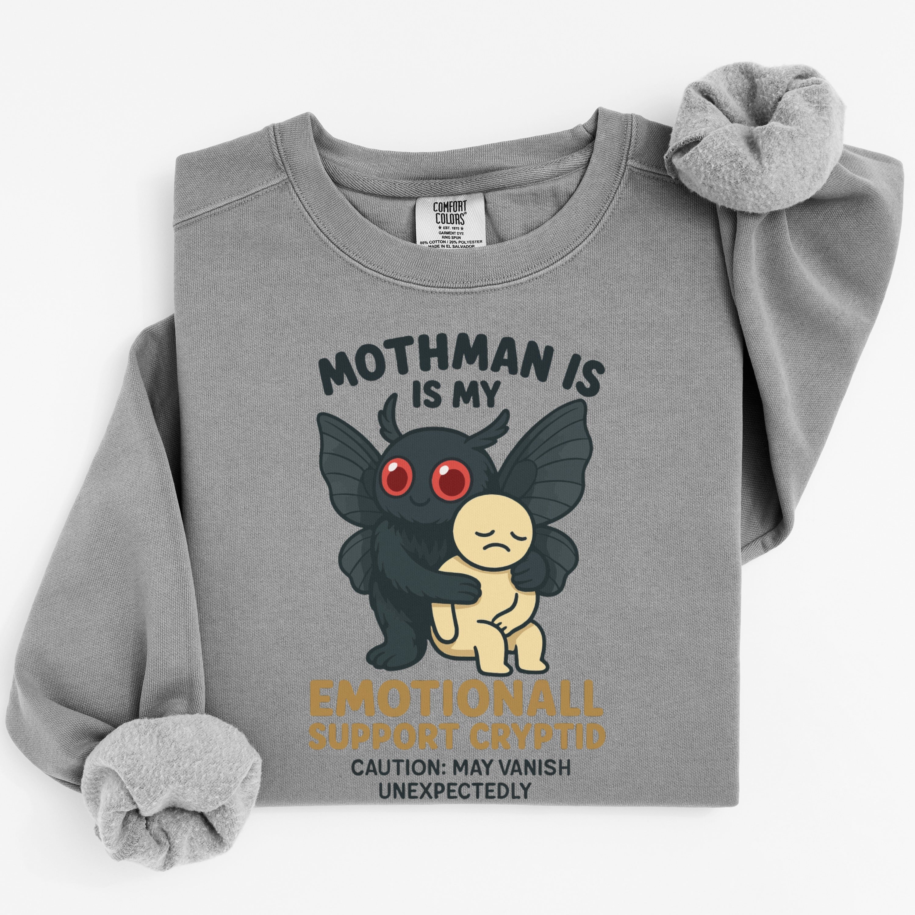 Mothman Is My Emotional Support Cryptid Sweatshirt Product