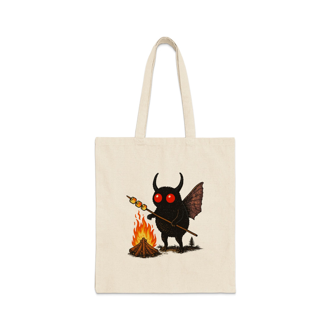 Spooky Creature Roasting Marshmallows Tote Bag product type