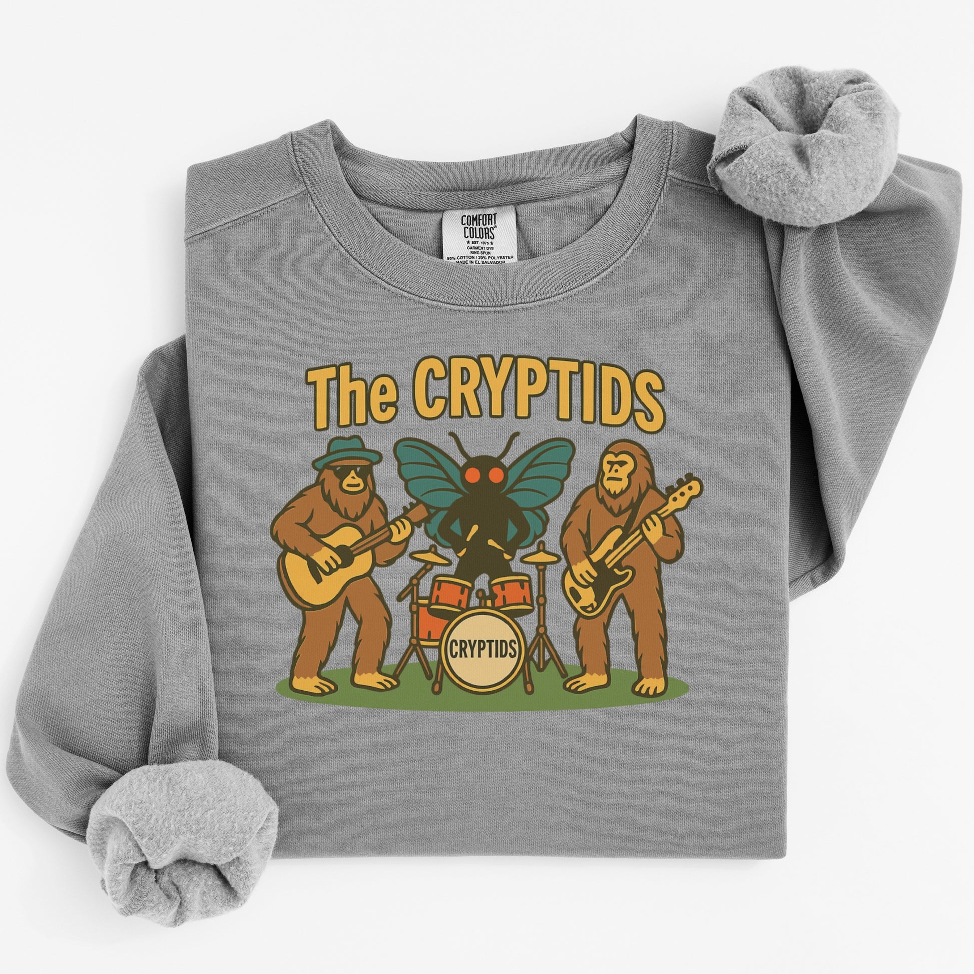 The Cryptids Band Graphic Grey Sweatshirt product type