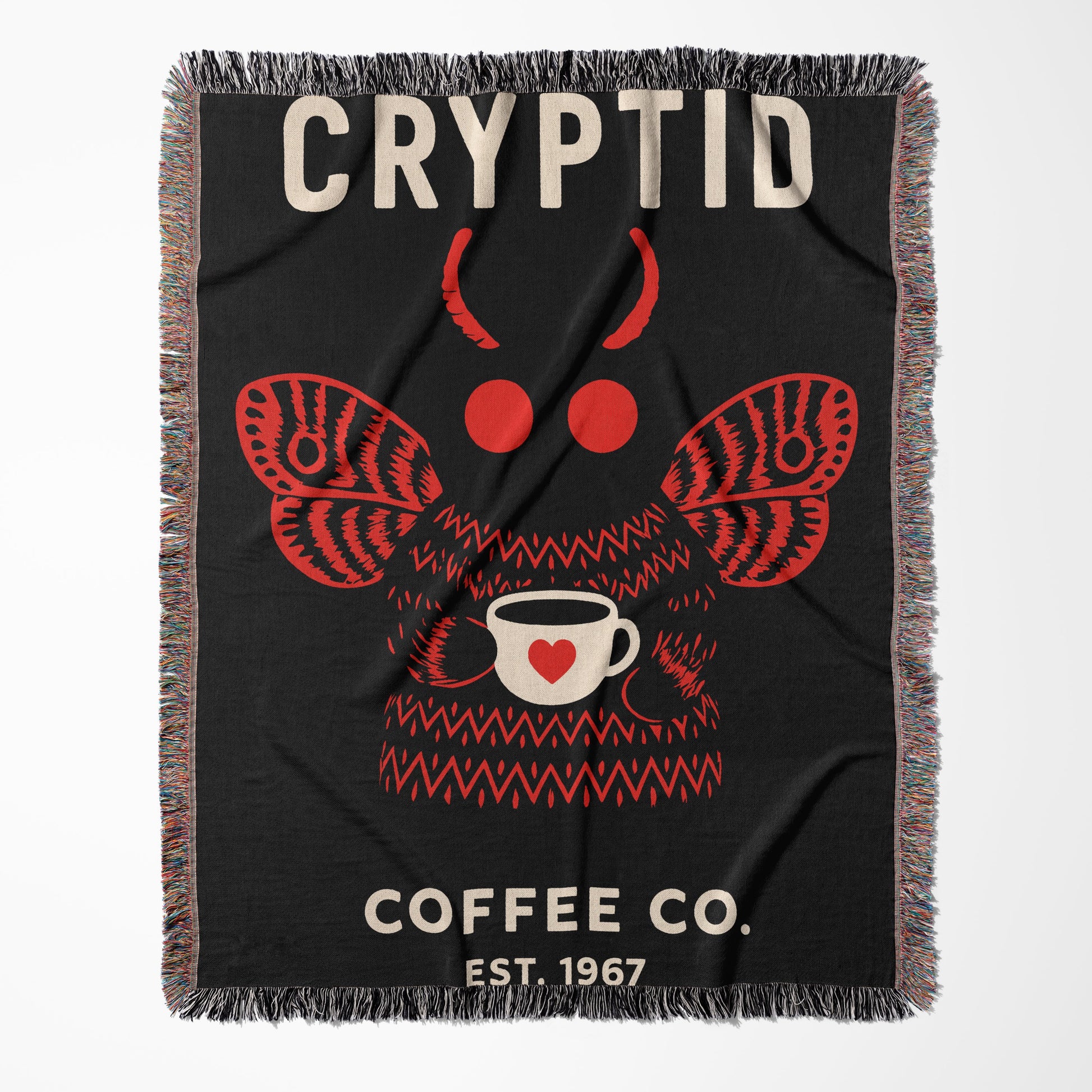 Cryptid Coffee Co EST 1967 Mothman Blanket product type