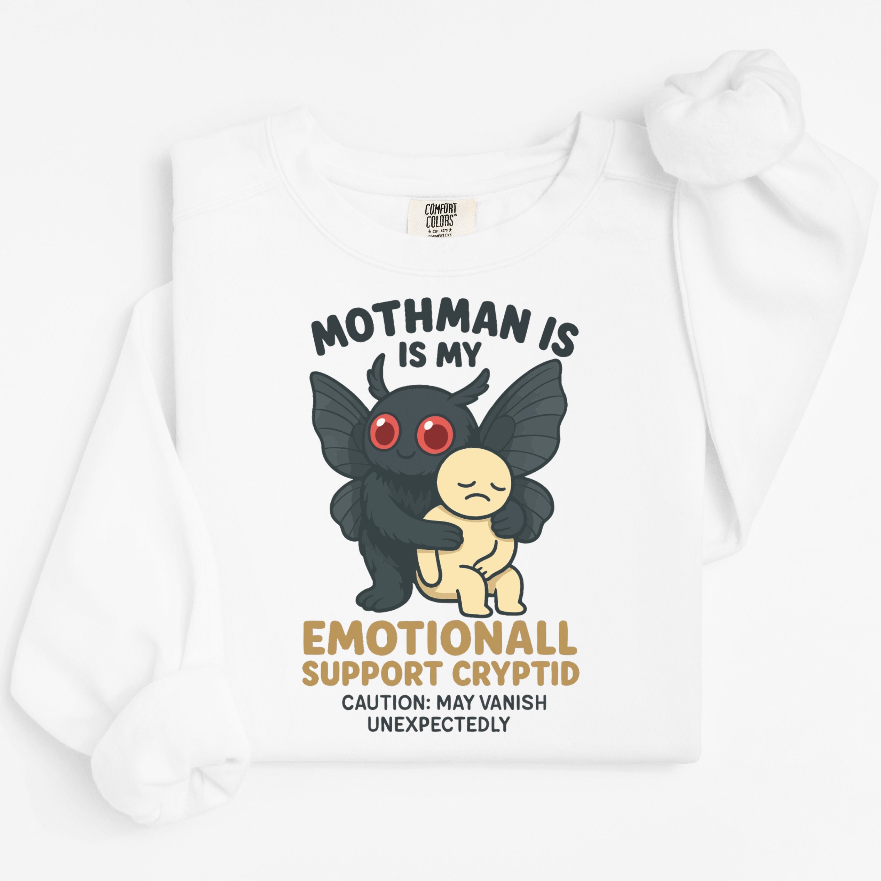 Mothman Is Emotional Support Cryptid Hoodie product type