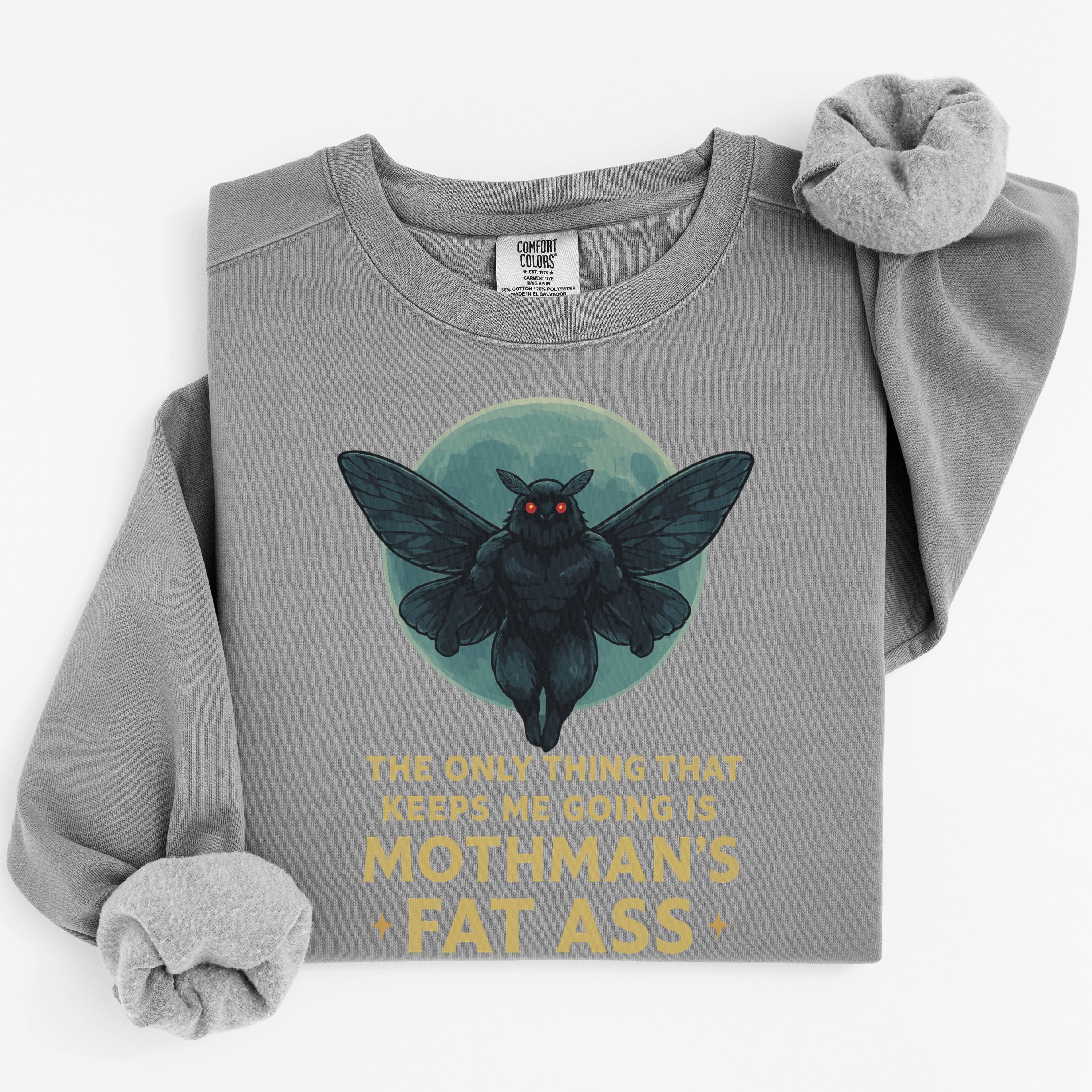 Mothman Fat Ass Fun Sweatshirt Casual Apparel product type
