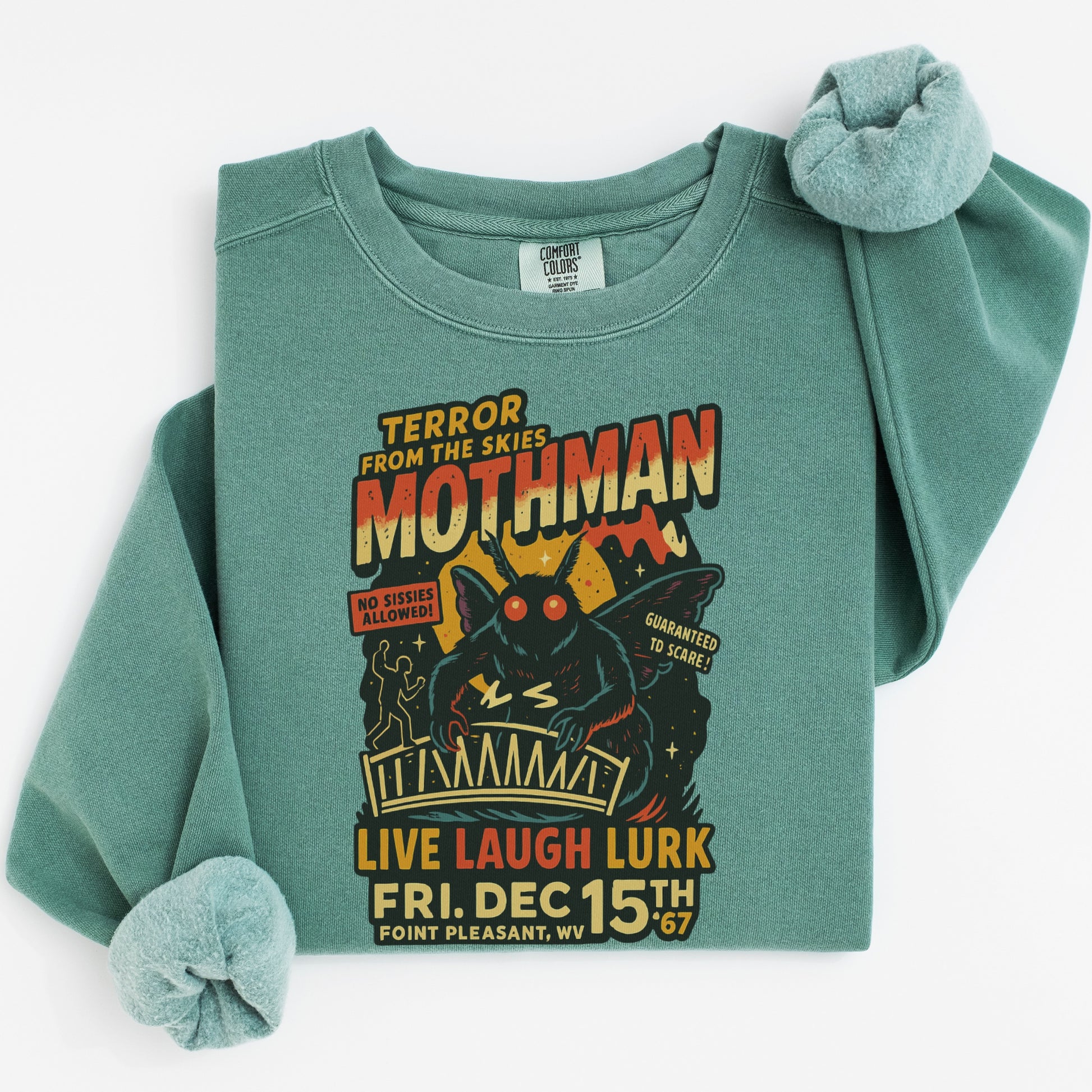 Live Laugh Lurk Mothman Graphic Sweatshirt product
