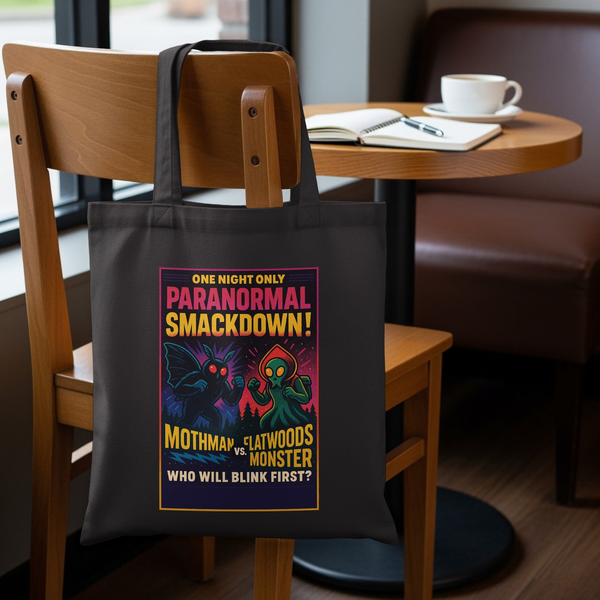 One Night Only Paranormal Smackdown Tote Bag Product Type