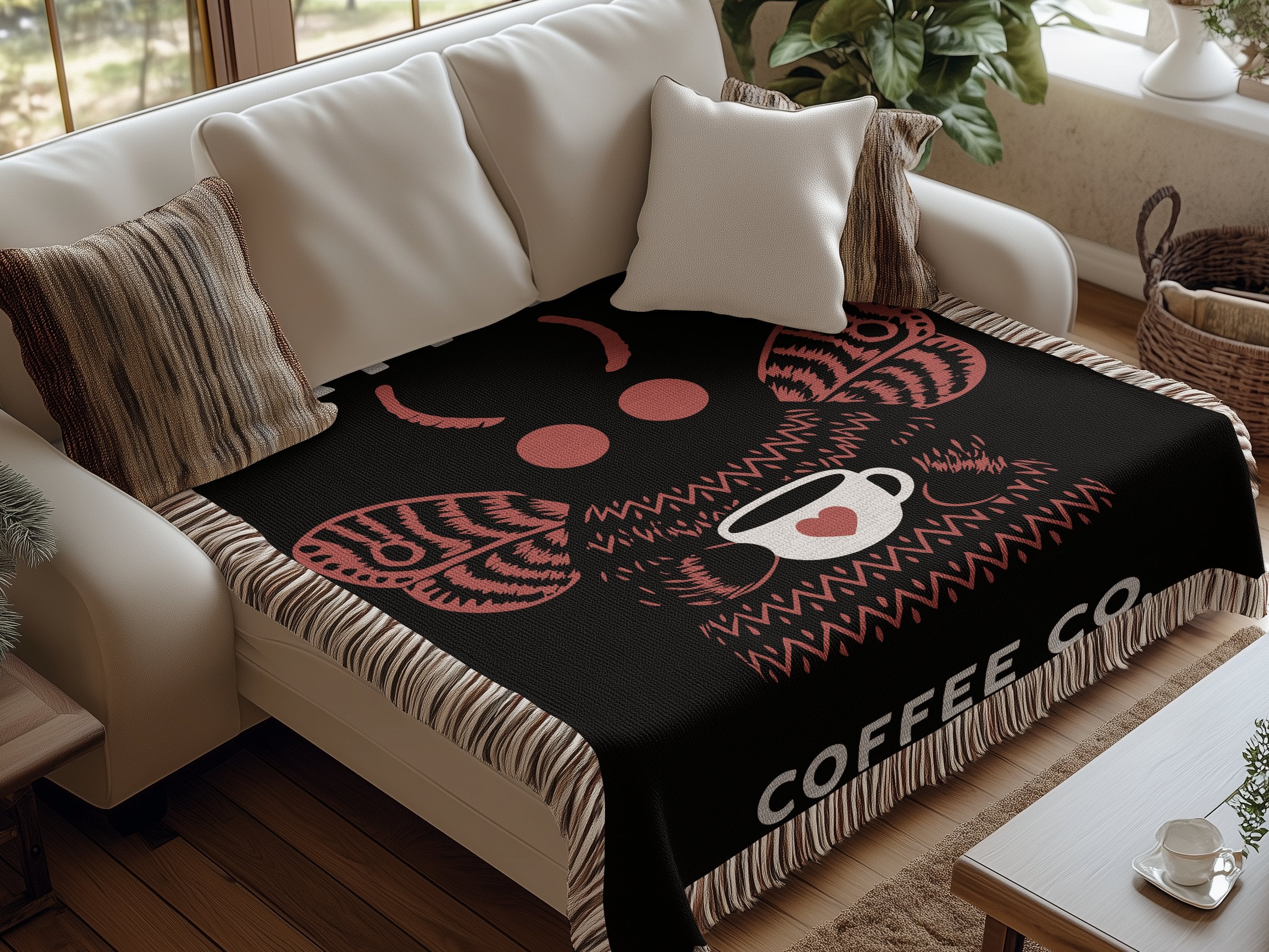 Cozy Decorative Coffee Design Comforter Blanket product