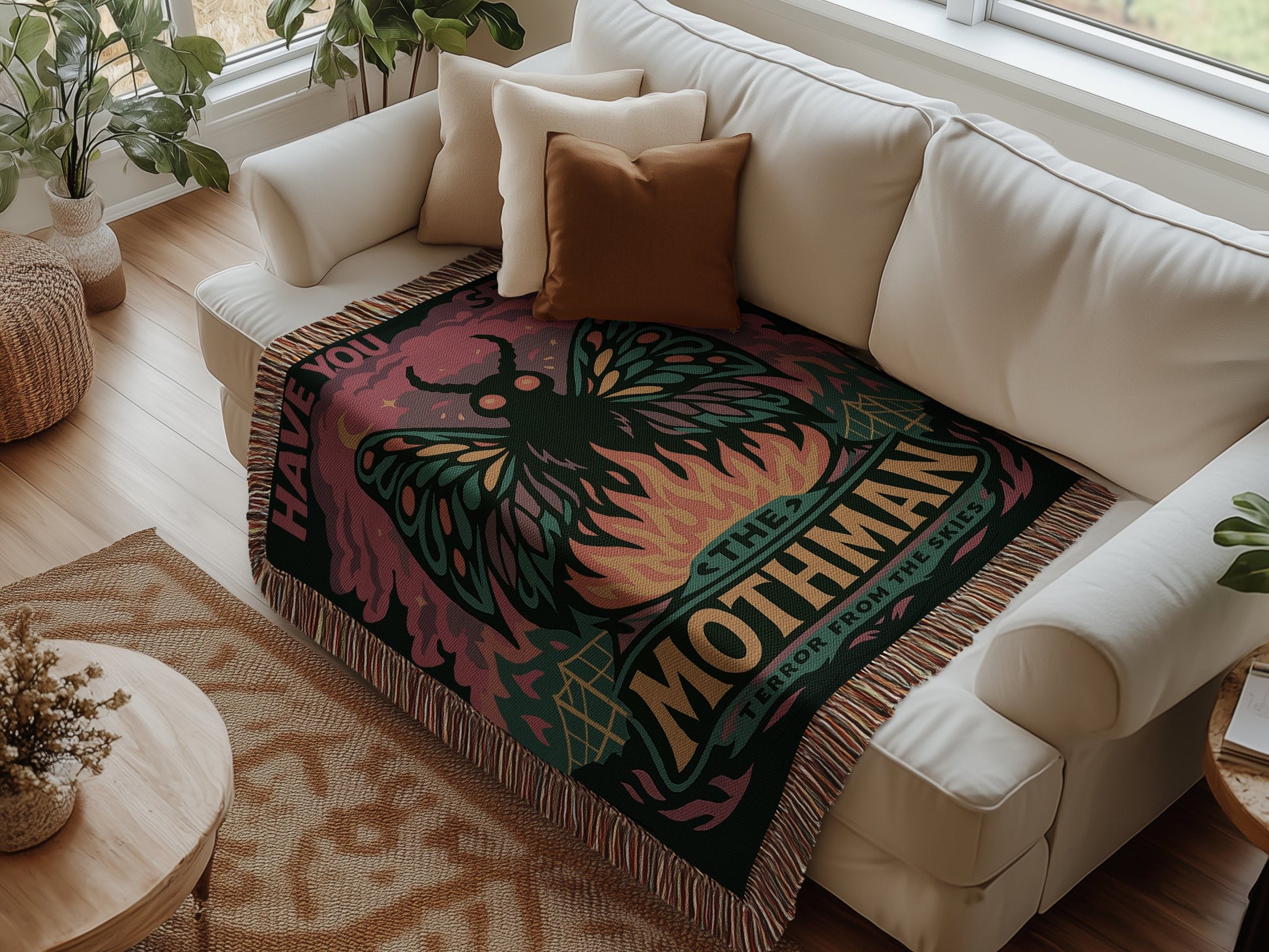 Terror From The Skies Mothman Blanket product type