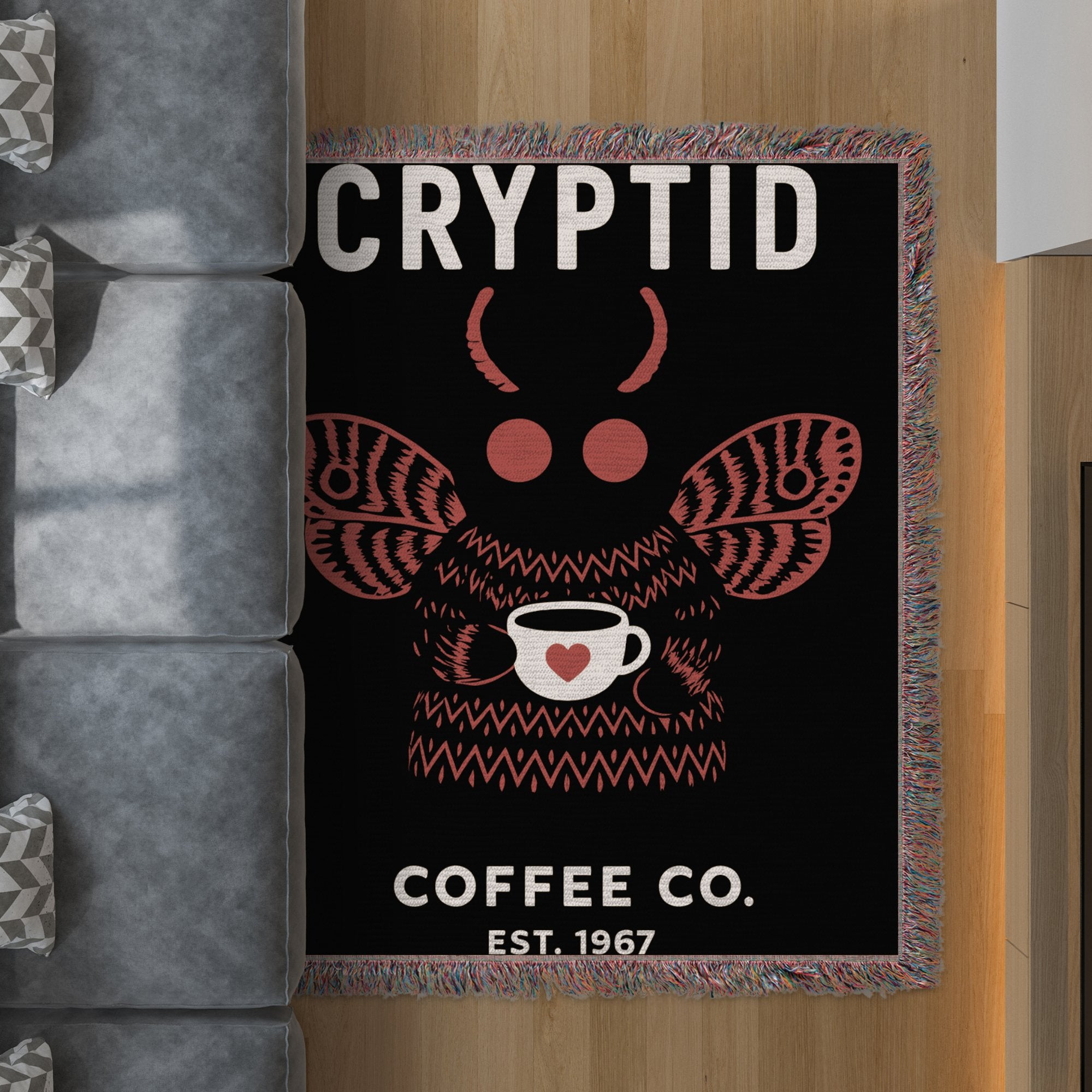 Cryptid Coffee Co Est 1967 Mothman Rug product type