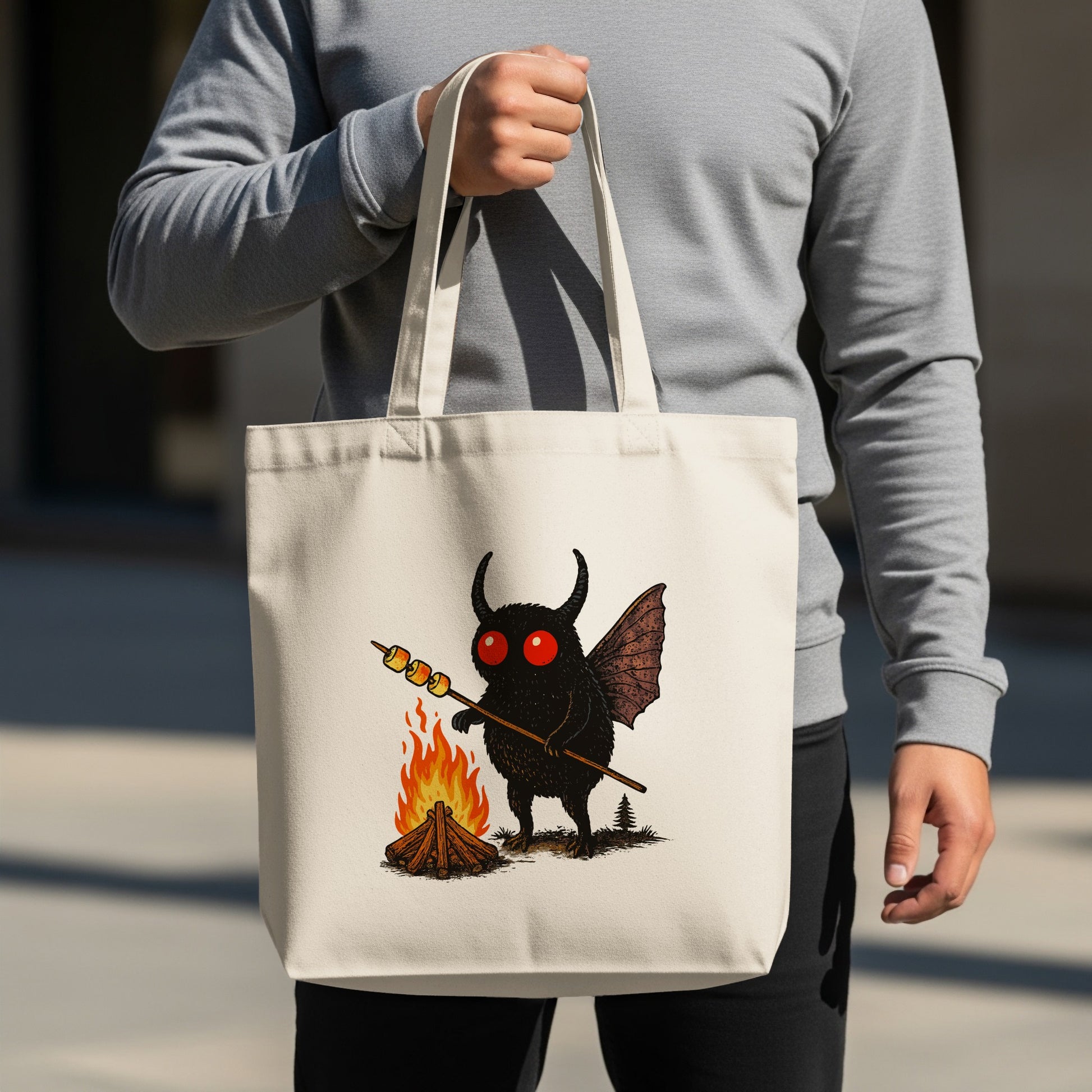 Cute Monster Camping Tote Bag Halloween Tote product