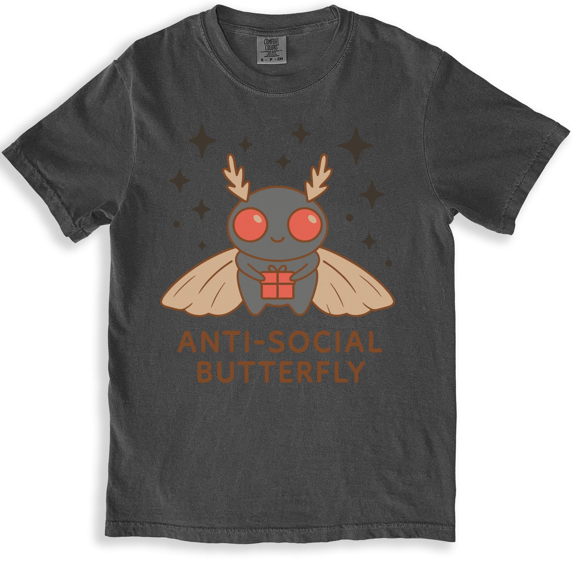 Cute Anti-Social Butterfly Graphic Tee product type