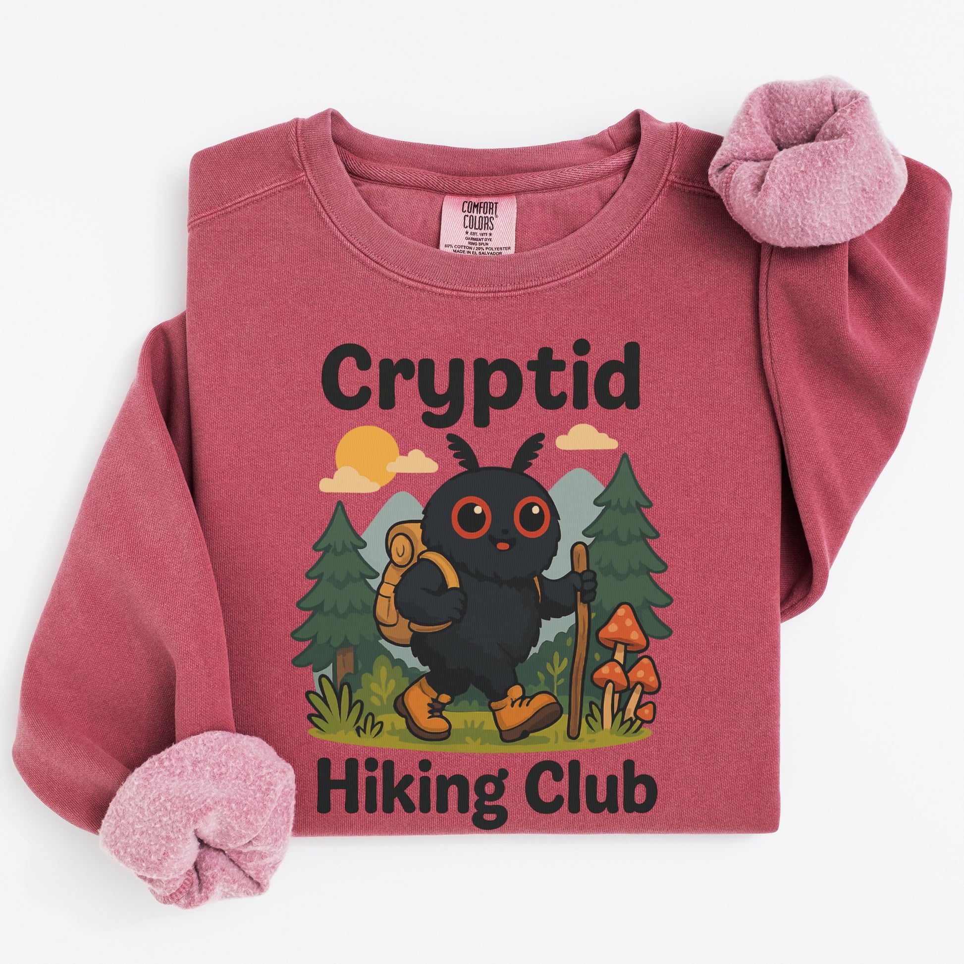 Cute Cryptid Hiking Club Sweater Perfect for Any Outdoorsy product