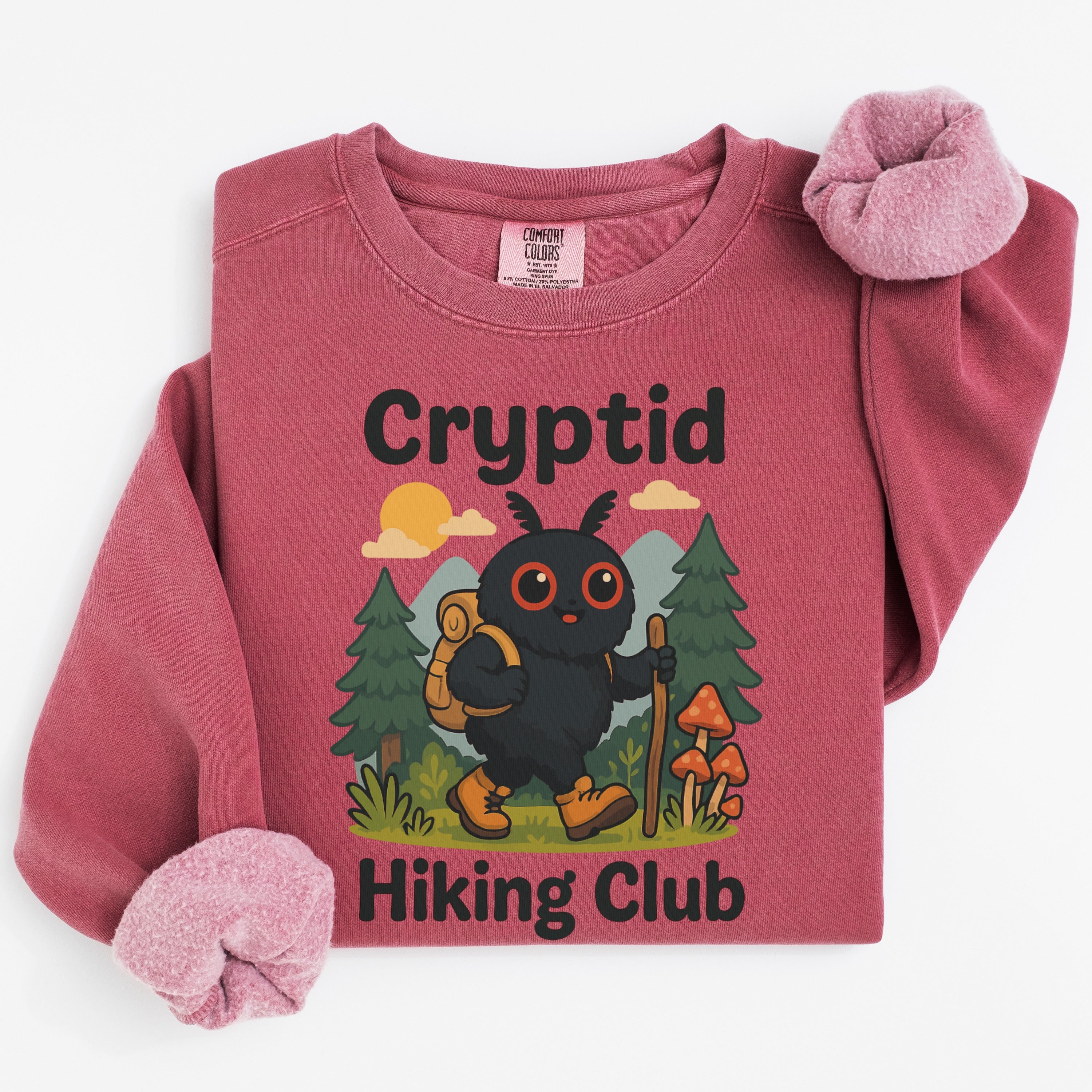 Cute Cryptid Hiking Club Sweater Perfect for Any Outdoorsy product