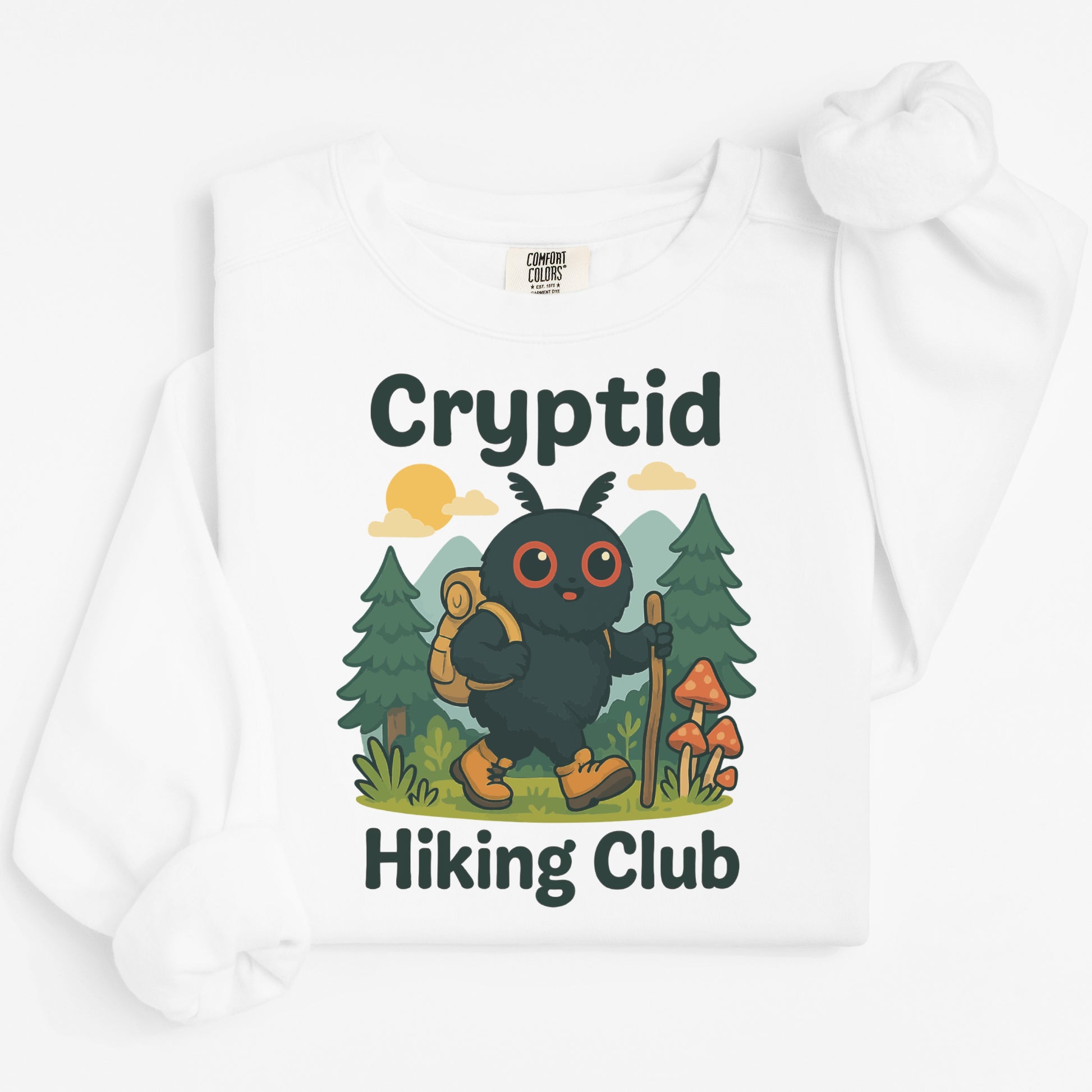 Cryptid Hiking Club Funny Hiking Sweatshirt product