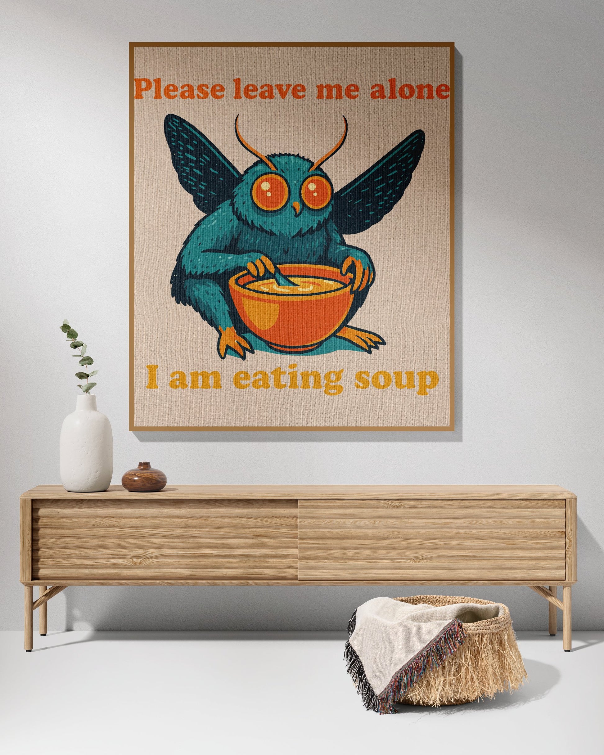 Funny Please Leave Me Alone Eating Soup product type